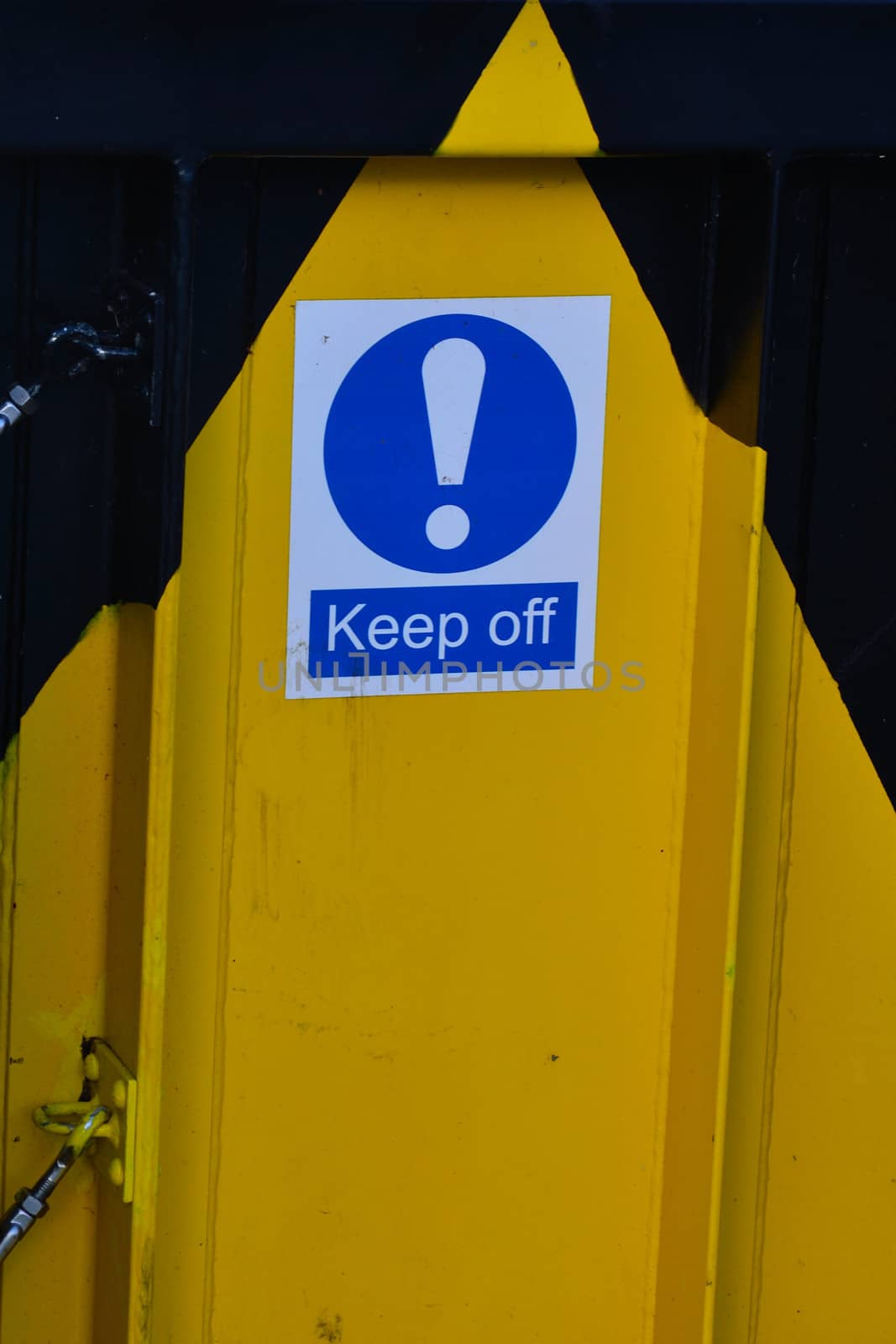 Keep off warning sign