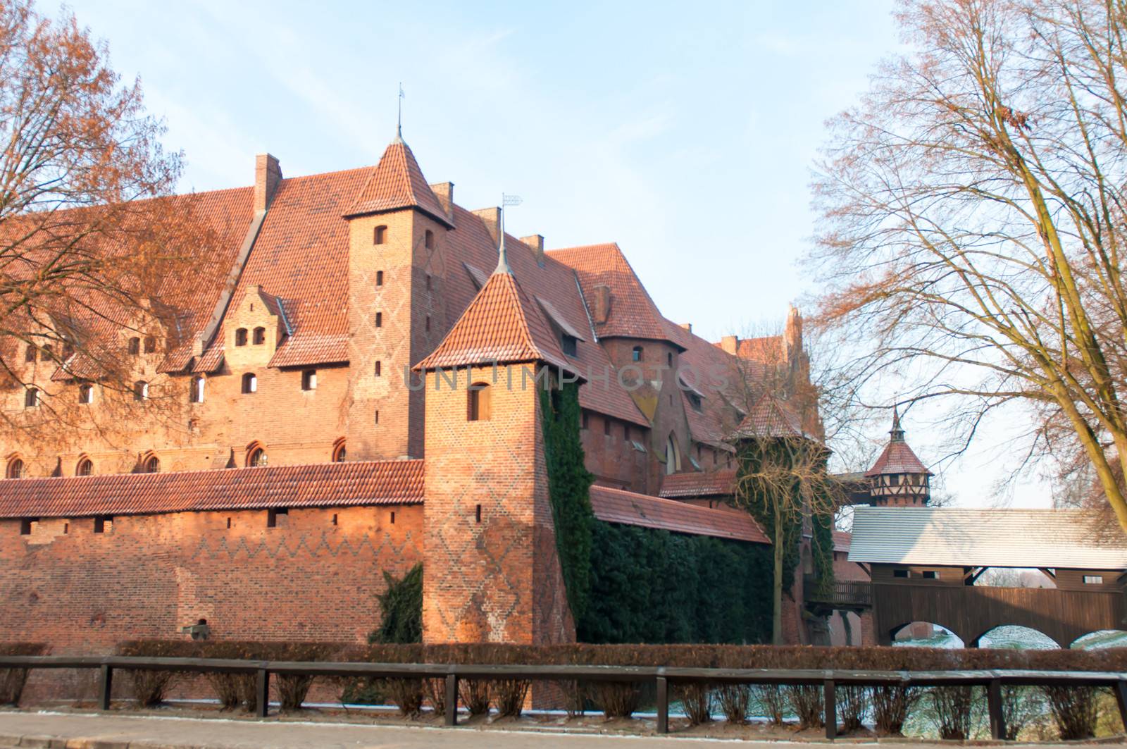 The Castle of the Teutonic Order in Malbork, Polish.