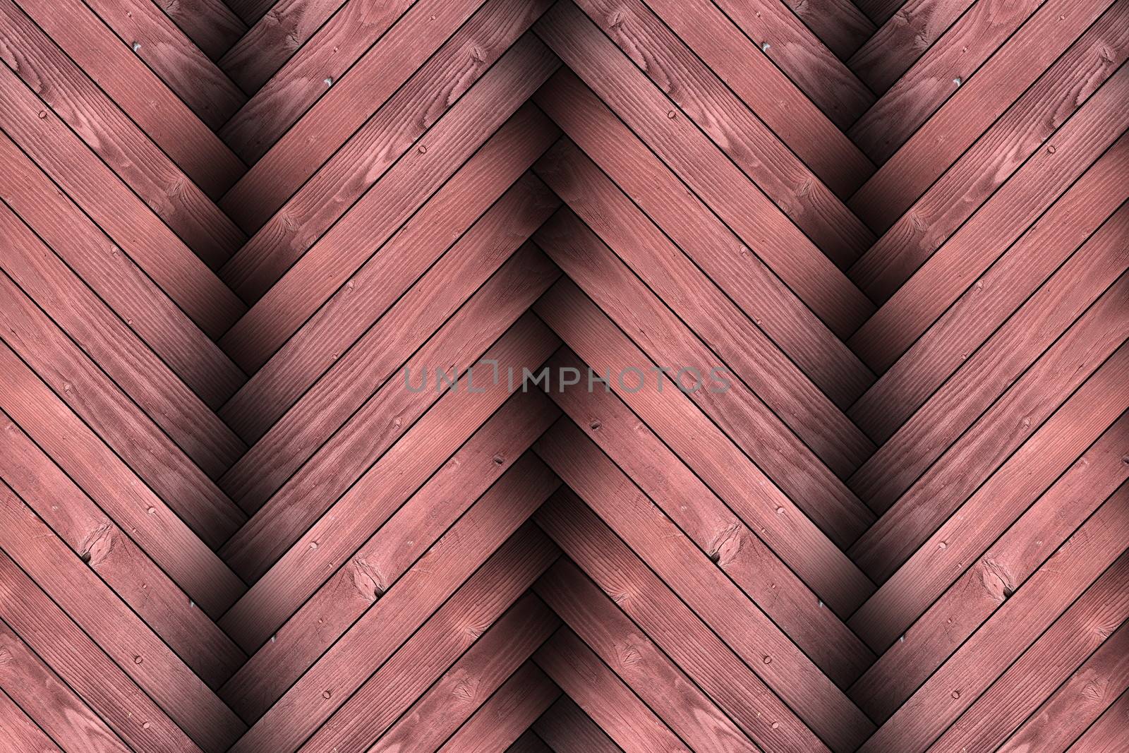 closeup of textured wood parquet reddish planks
