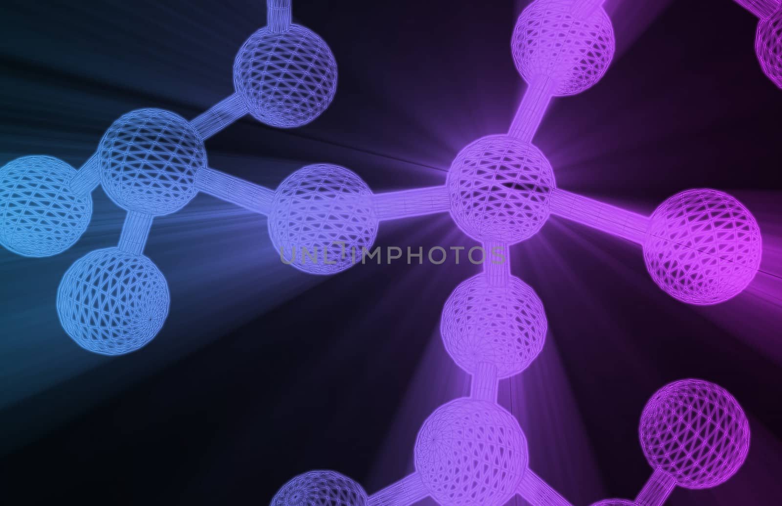 Chemical Formula with Molecule Composition as Art