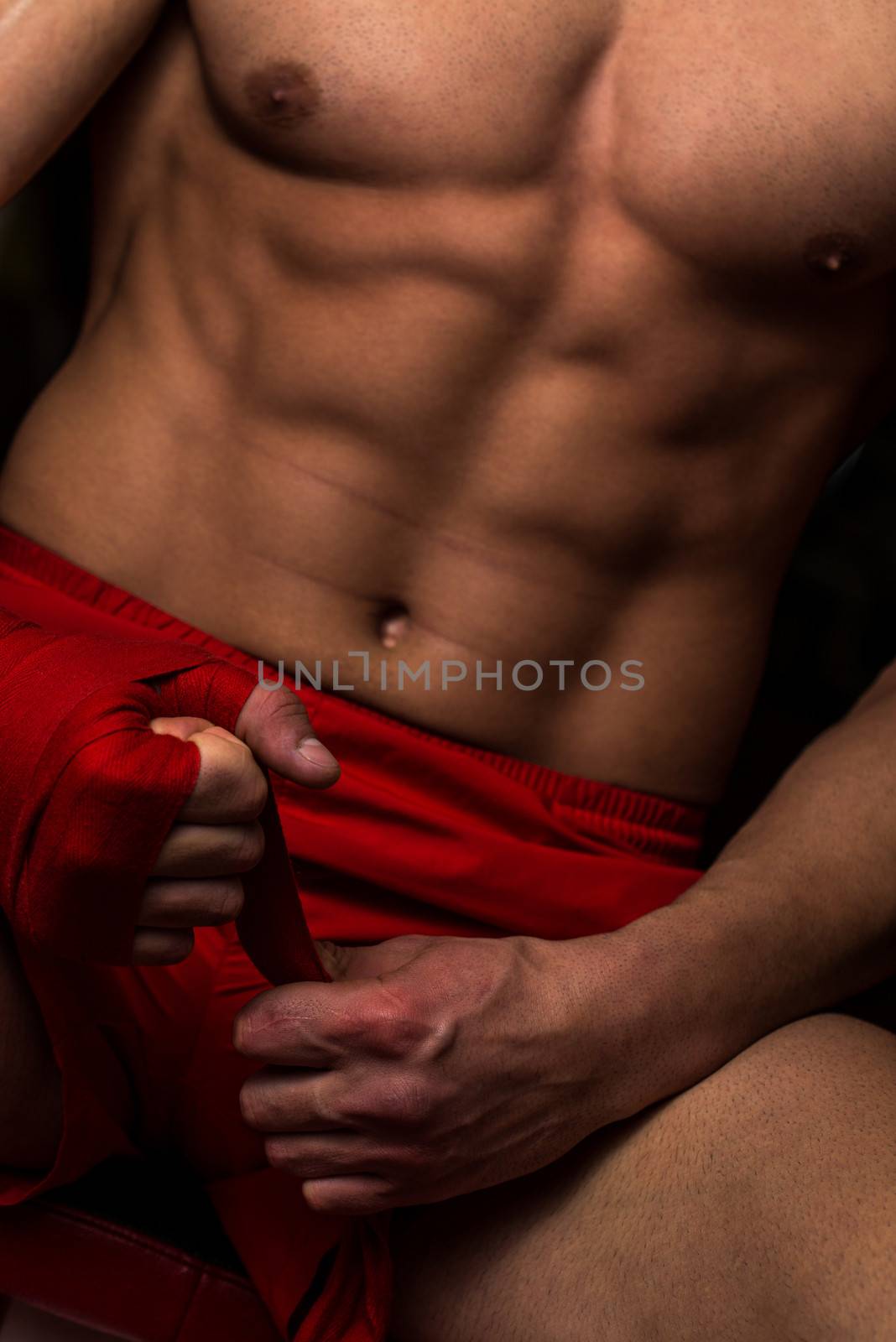 Kick Boxer Getting Ready by JalePhoto