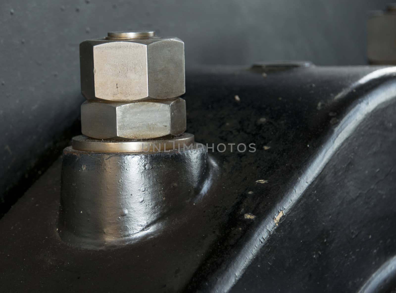 bolts and nuts in industrial plant