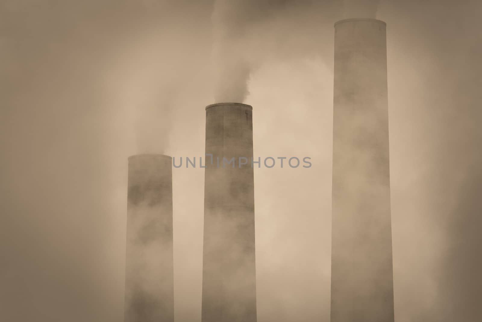 Industrial chimneys in the Arizona by watchtheworld