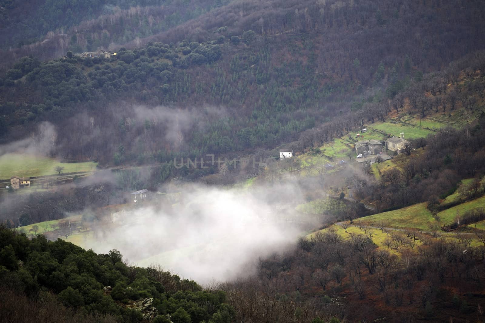 Cevennes mountain range in the south east of France in the department of Lozeres.