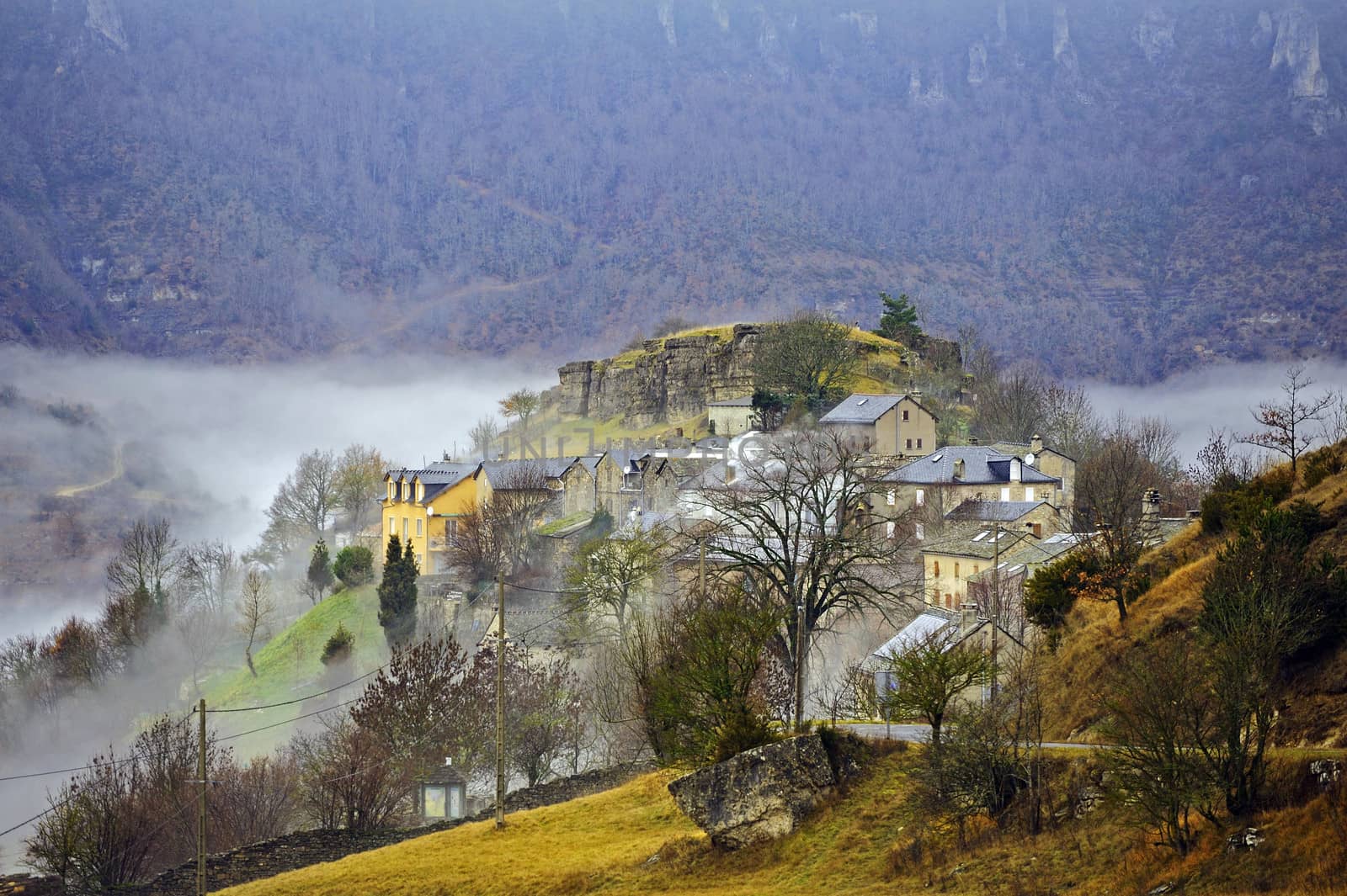 Cevennes mountain range in the south east of France in the department of Lozeres.