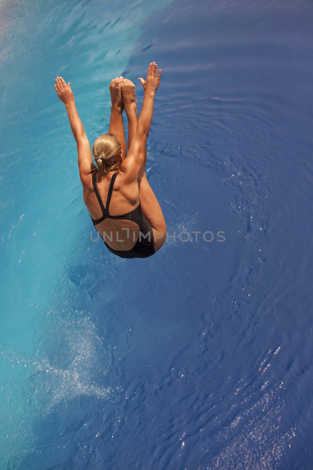 Springboard jump by wellphoto