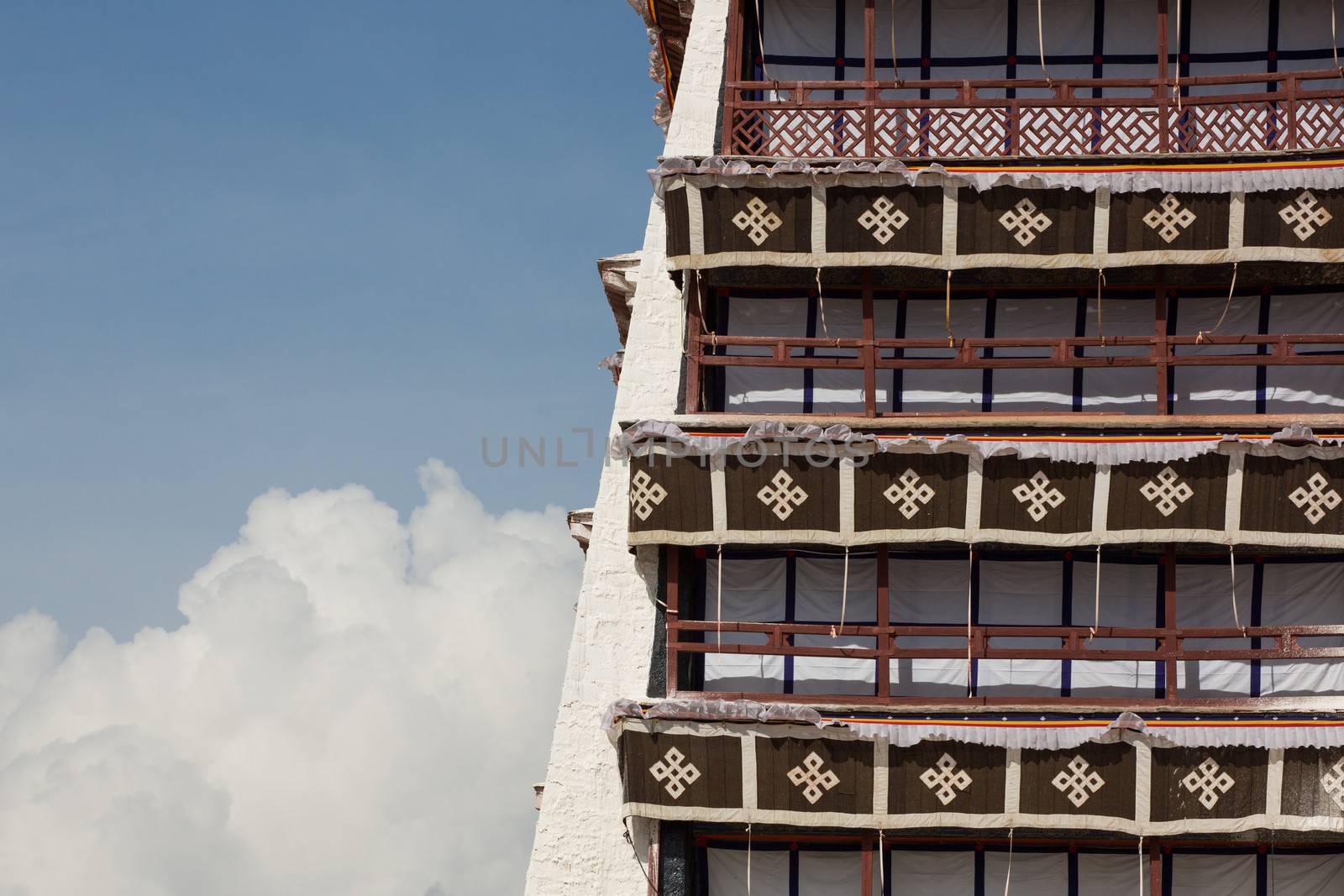 Beautiful art of Potala Palace, Tibet, lhasa , 16 April 2013