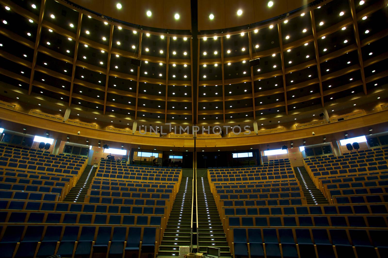 Empty convention room in Poland before the show.