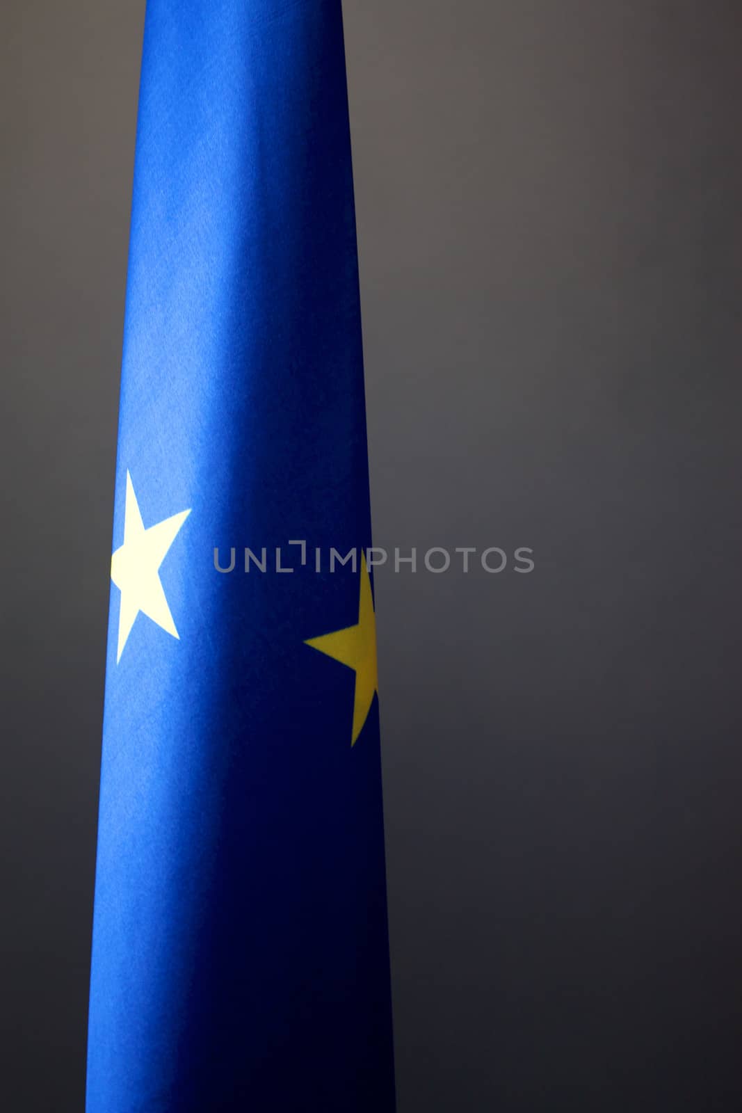 European flag floating during a European Conference