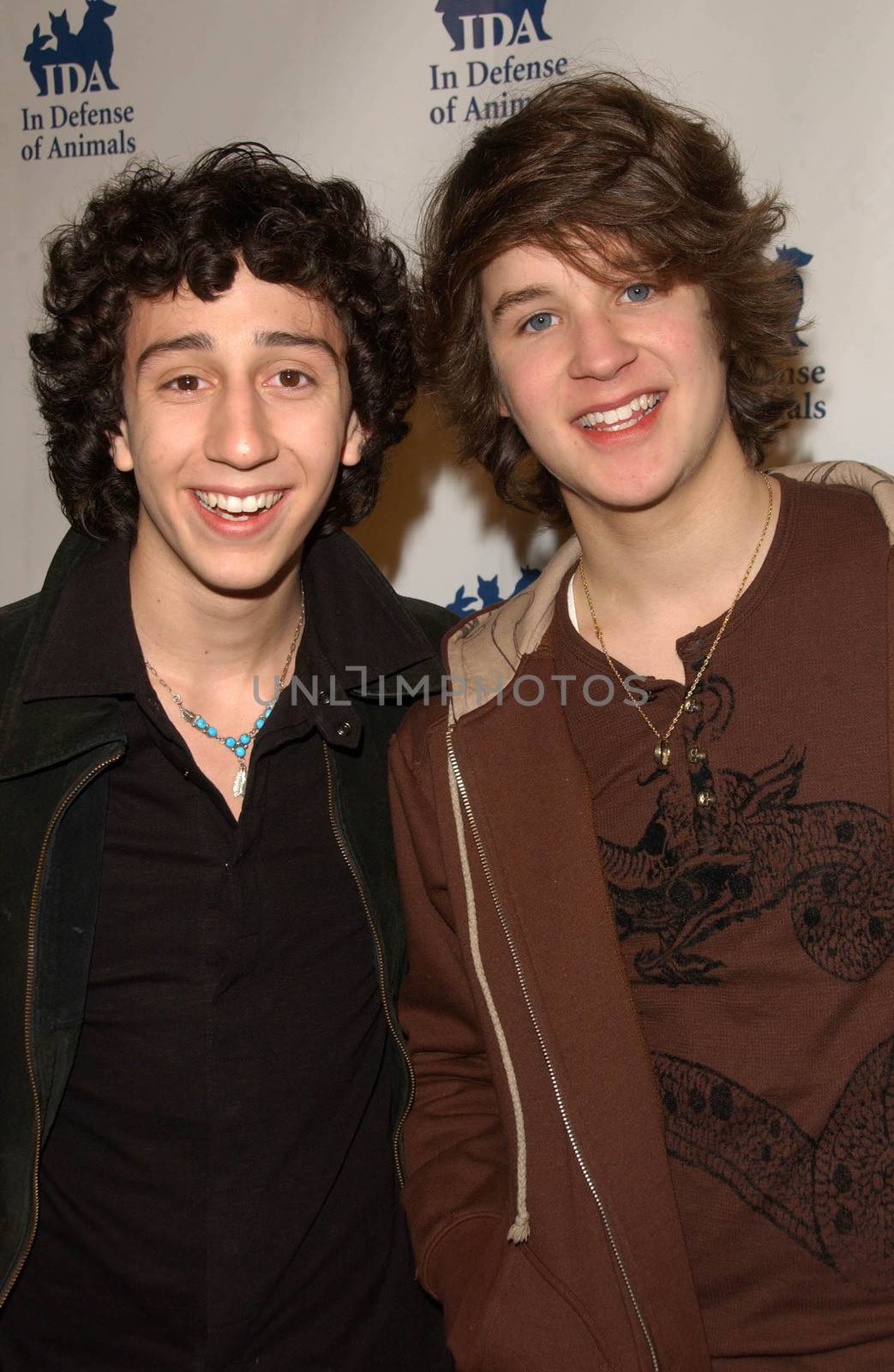 Teo Olivares and Devon Werkheiser
at the In Defense of Animals Benefit Concert. Paramount Theater, Hollywood, CA. 02-17-07