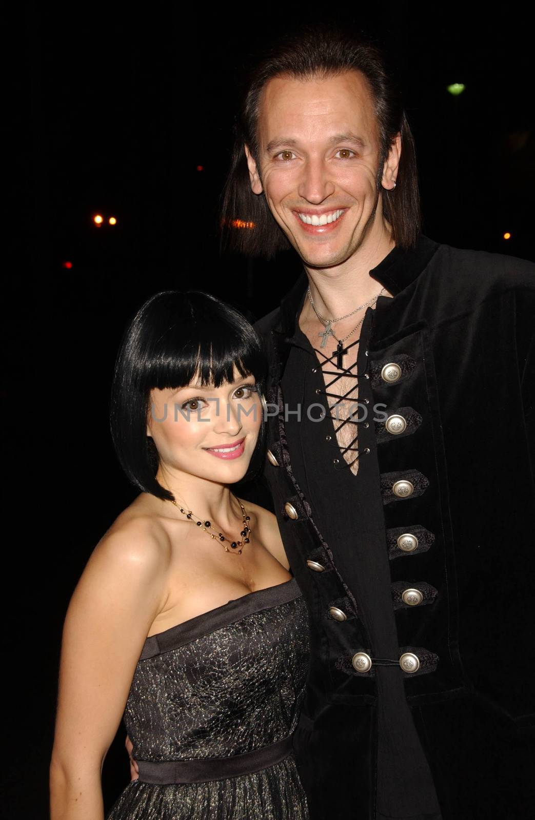 Steve Valentine and Silvia Demarco
at the In Defense of Animals Benefit Concert. Paramount Theater, Hollywood, CA. 02-17-07