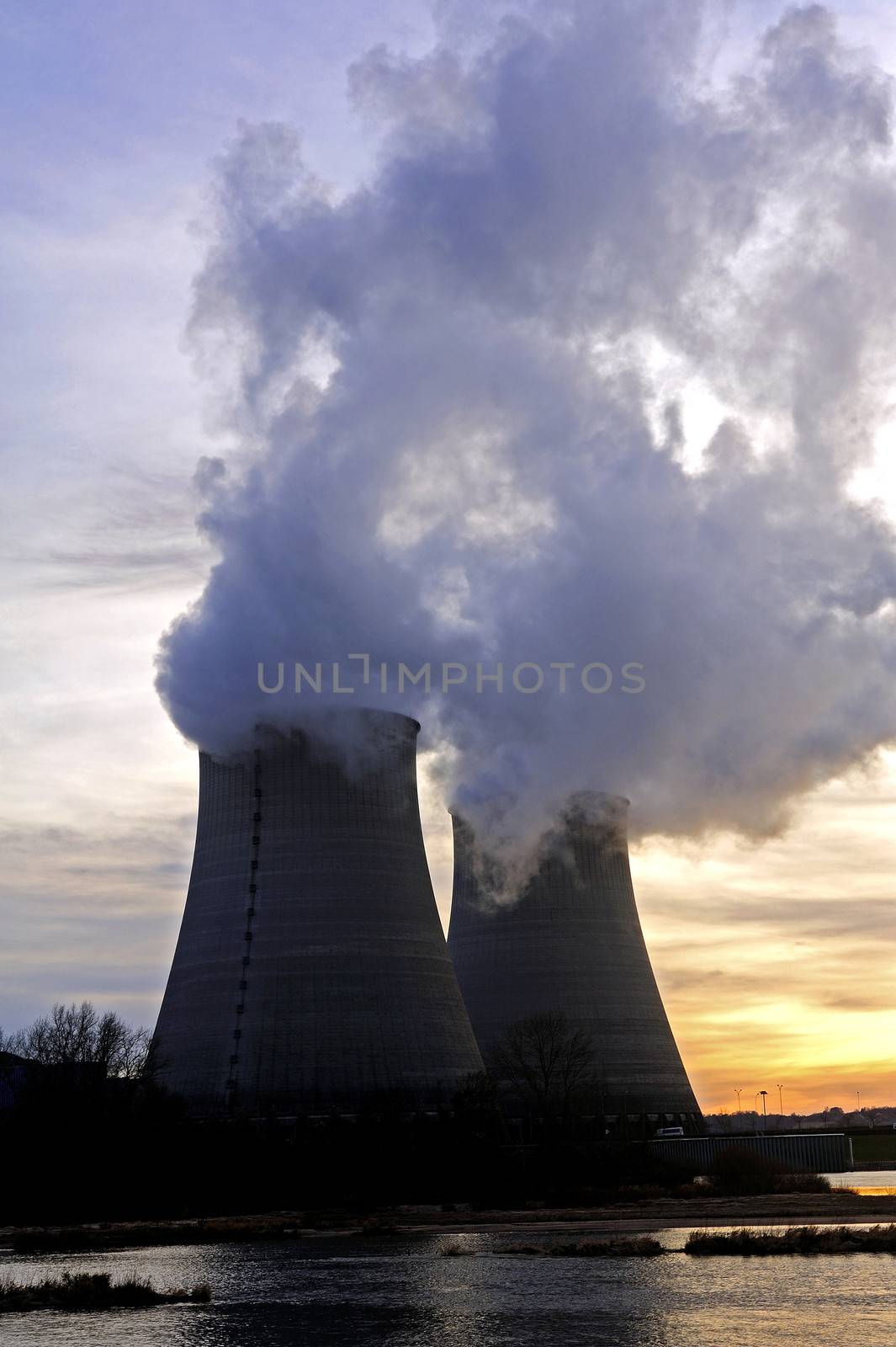 Nuclear power plant in France by gillespaire