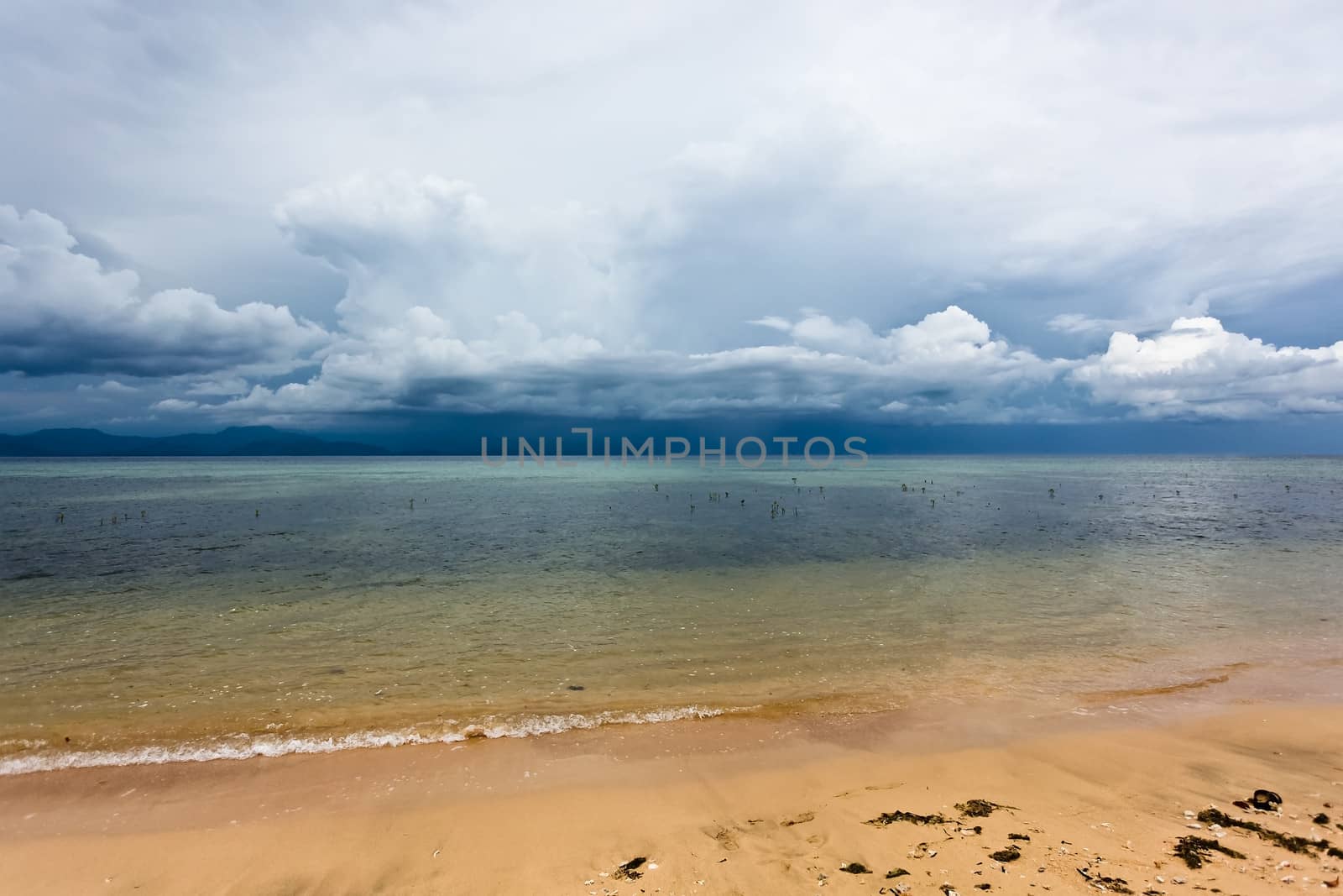 Stormy clouds over island of bali indonesia by juhku