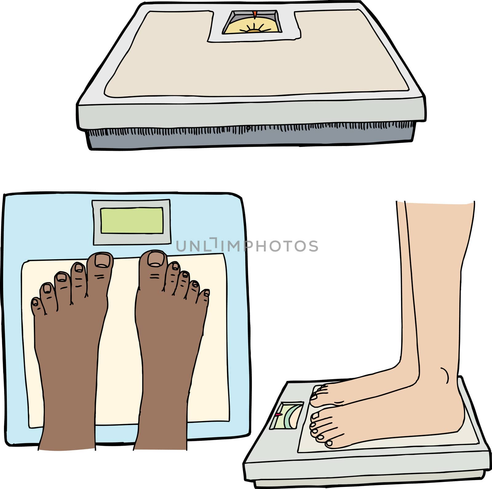 Feet and Bathroom Scales by TheBlackRhino