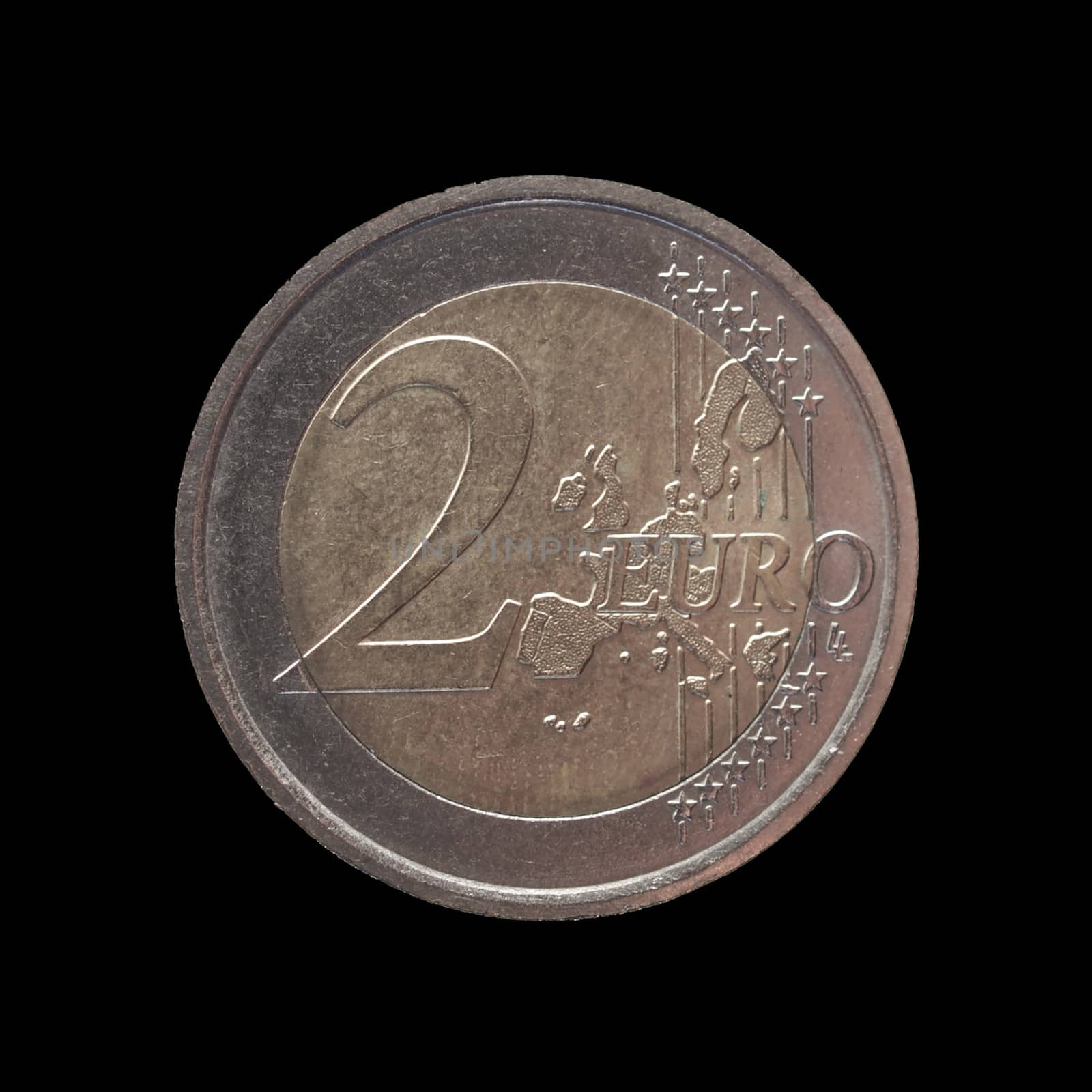 Two Euro coin currency of the European Union