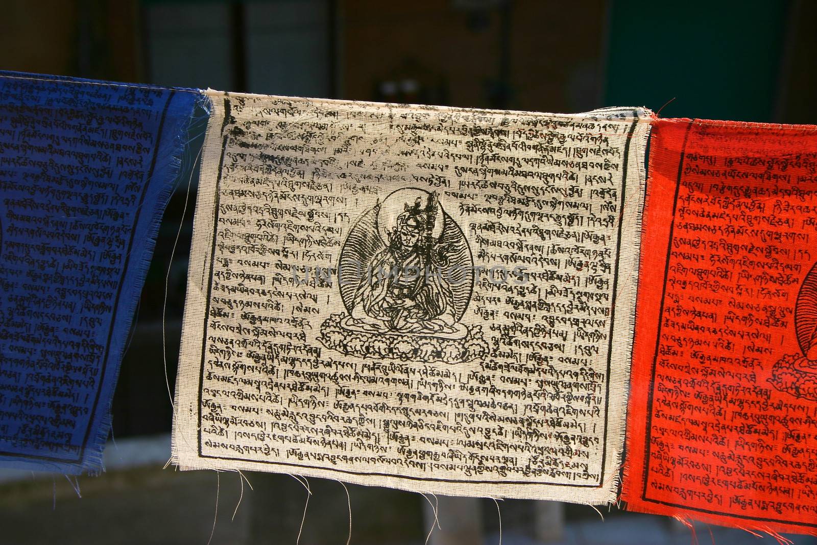 Buddhist prayer flags  by watchtheworld