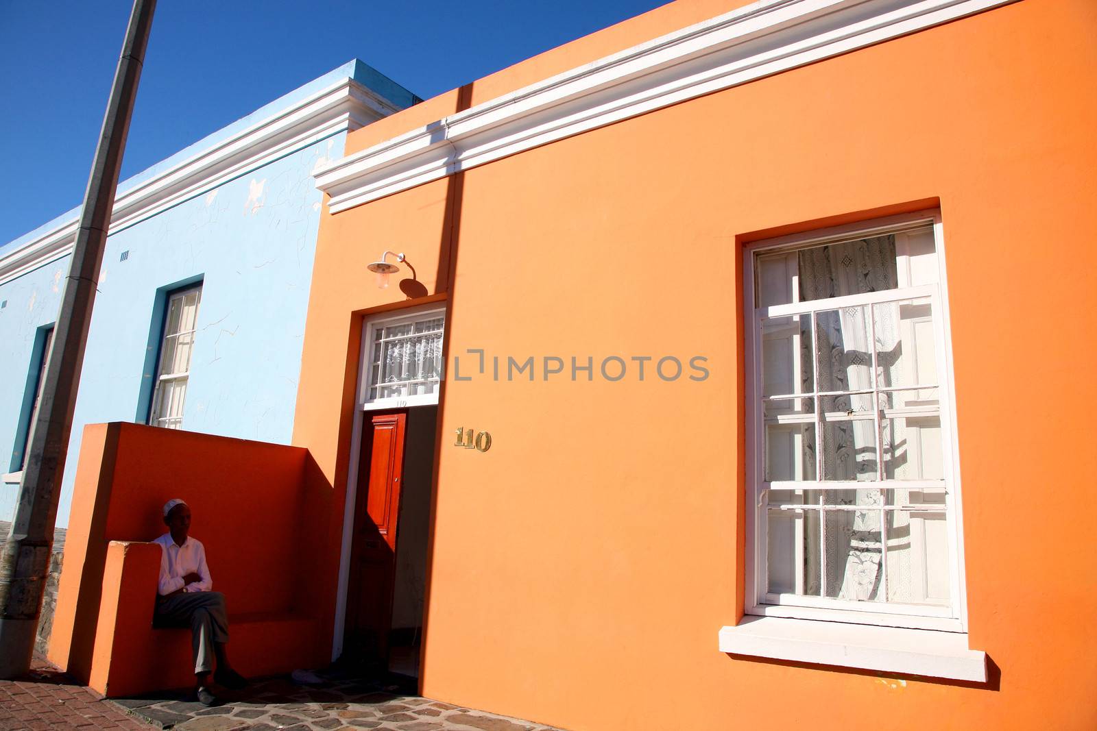 Colourful buildings in Bo-Kaap area of Cape Town