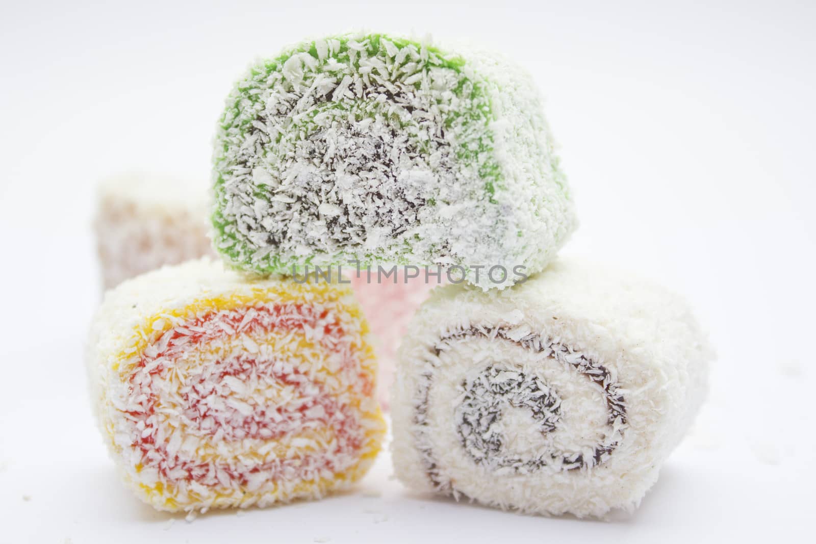 Sweet Turkish delight traditional dessert.