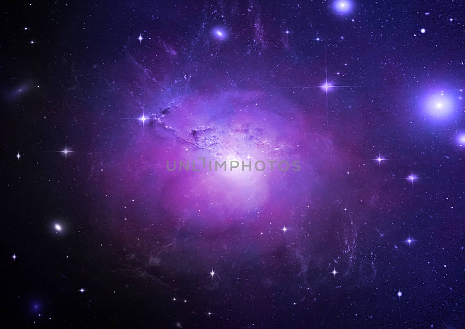 Far being shone nebula and star field against space. "Elements of this image furnished by NASA".
