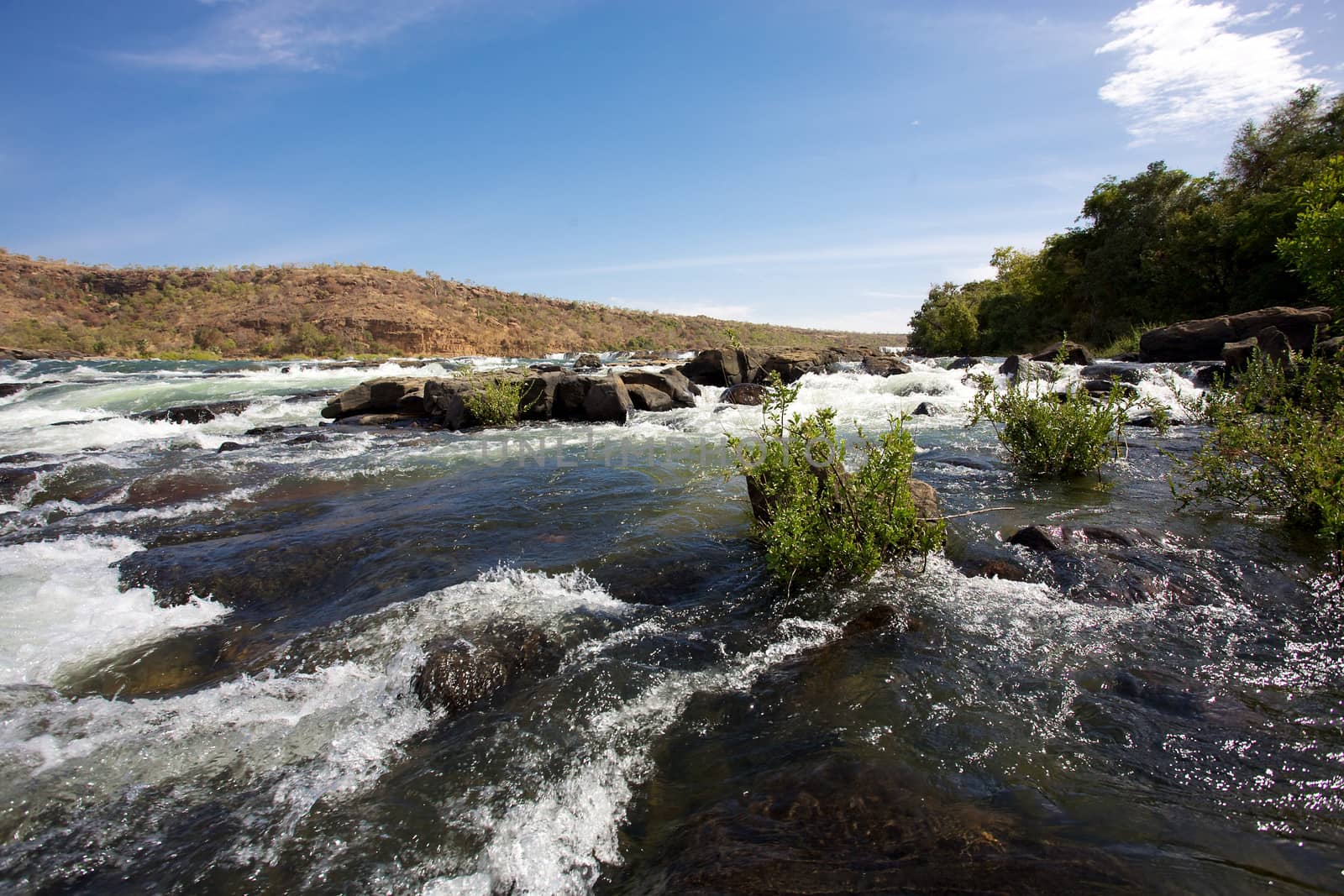 Panorama of the Gouina Falls on the river near Kayes in Senegal, 2011