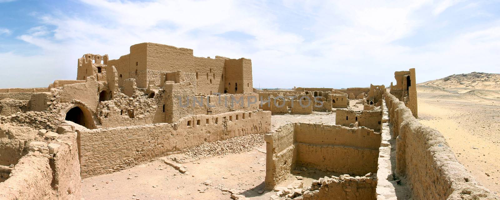 Old fortress close to Aswan in Egypt.