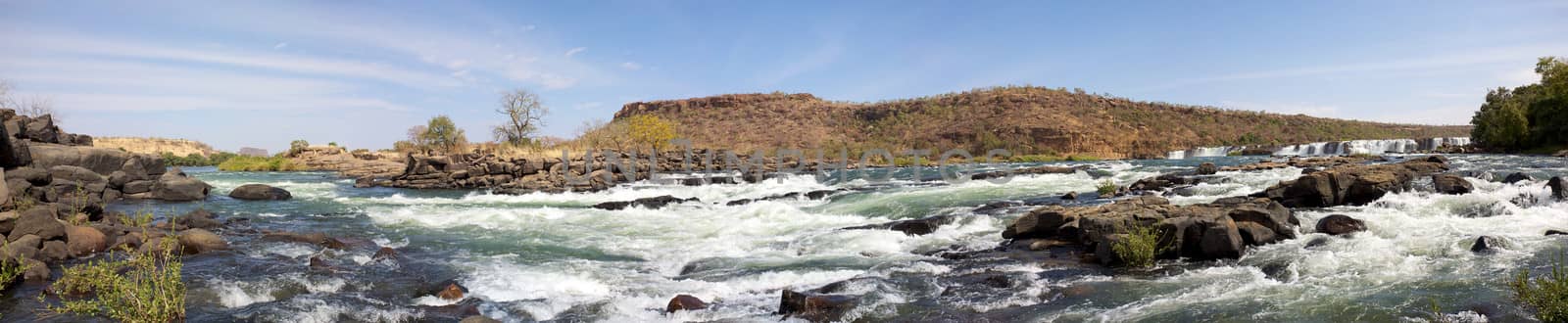 Panorama of the Gouina Falls on the river near Kayes in Senegal, 2011