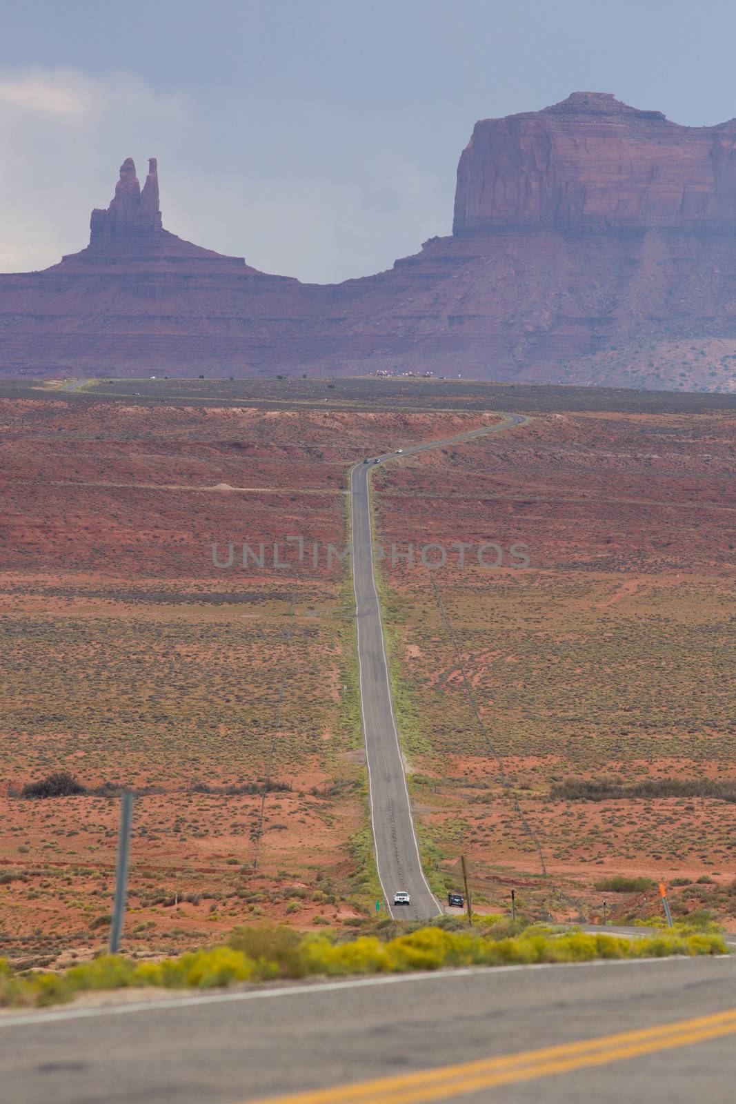 Road leading to Monument Valley by watchtheworld