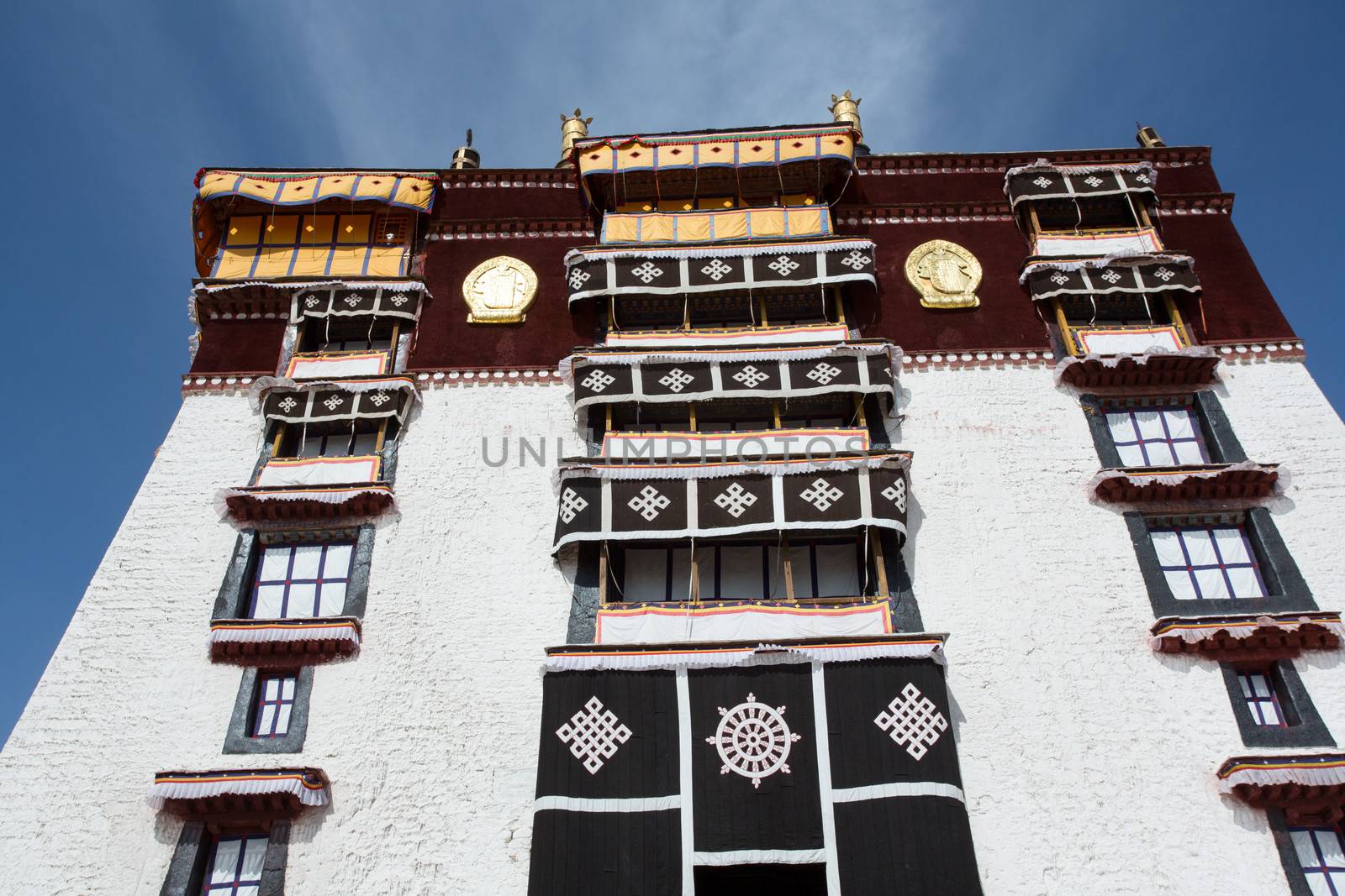 Historic home of the Dalai Lama, Lhasa, Tibet. An UNESCO World Heritage site.