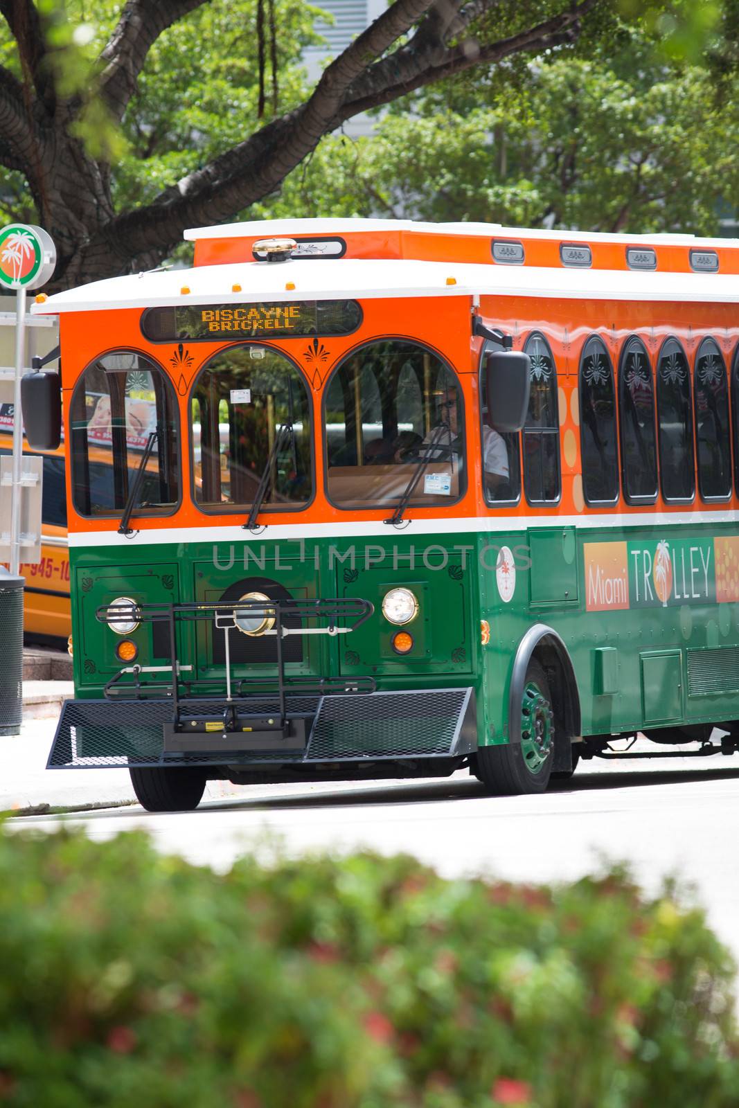 Miami DownTown Trolley Bus by watchtheworld