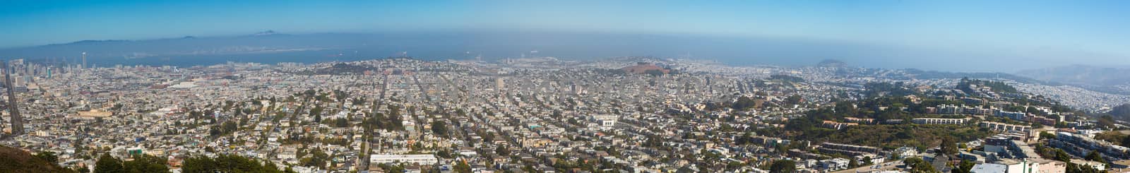 San Francisco, panoramic view of the entire city