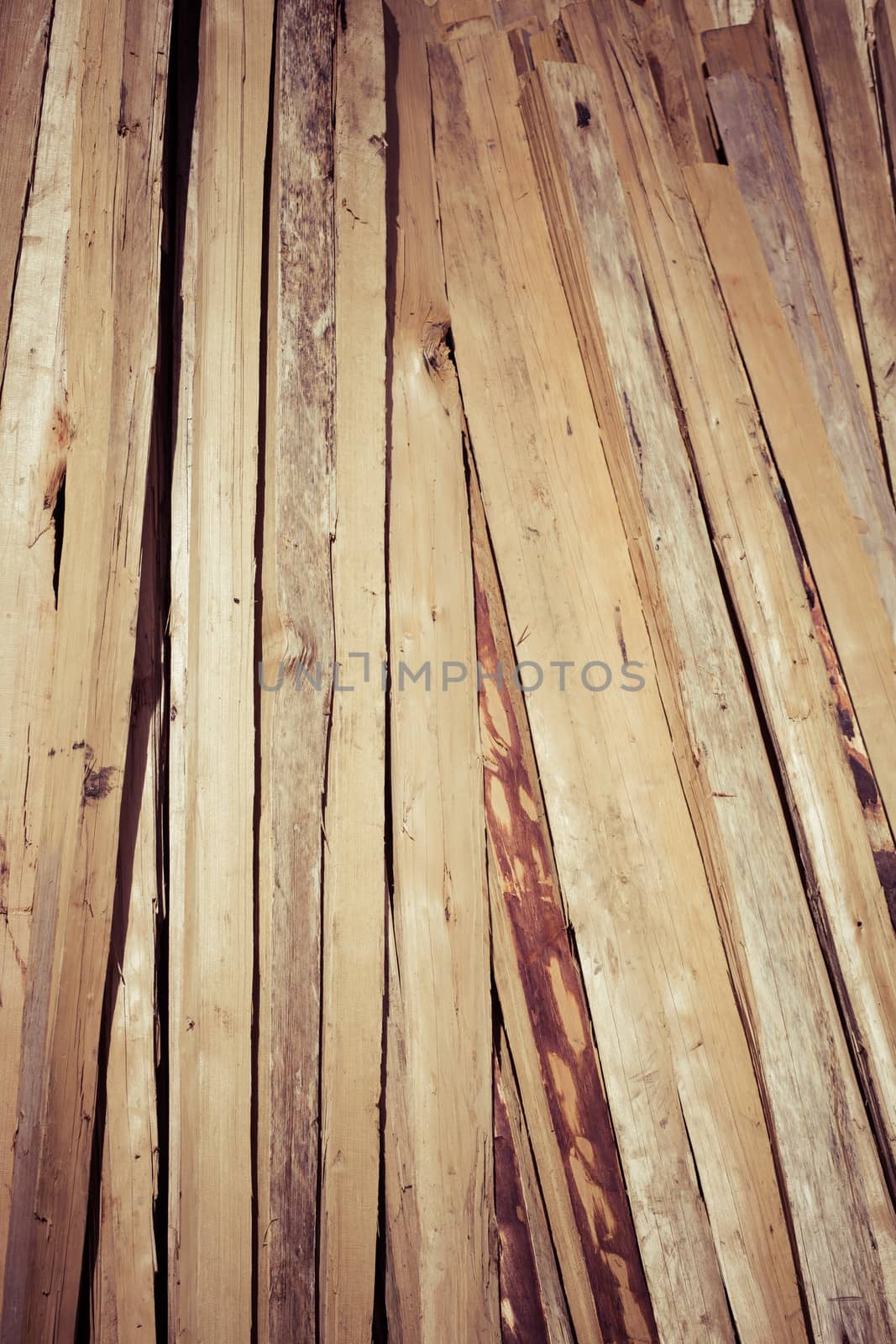 Background of untreated wood with a vintage look.