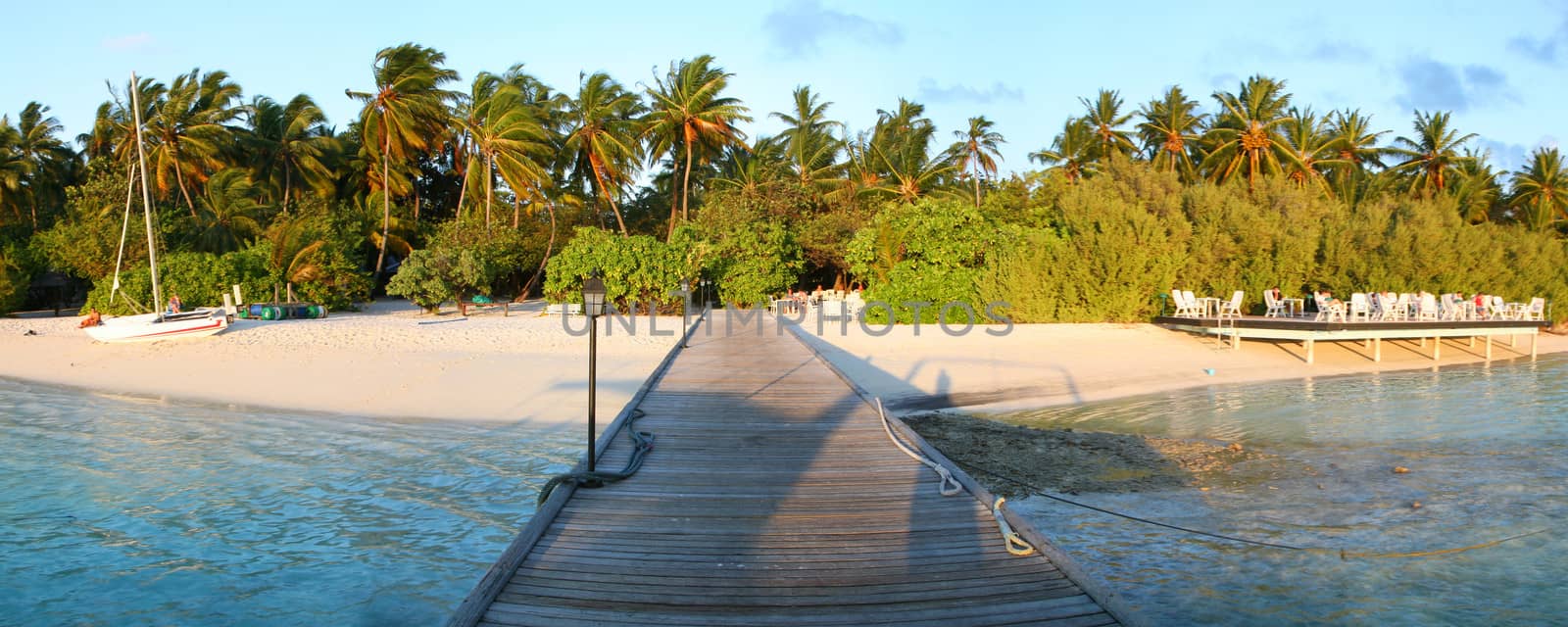 Island of Embudu in the Maldives