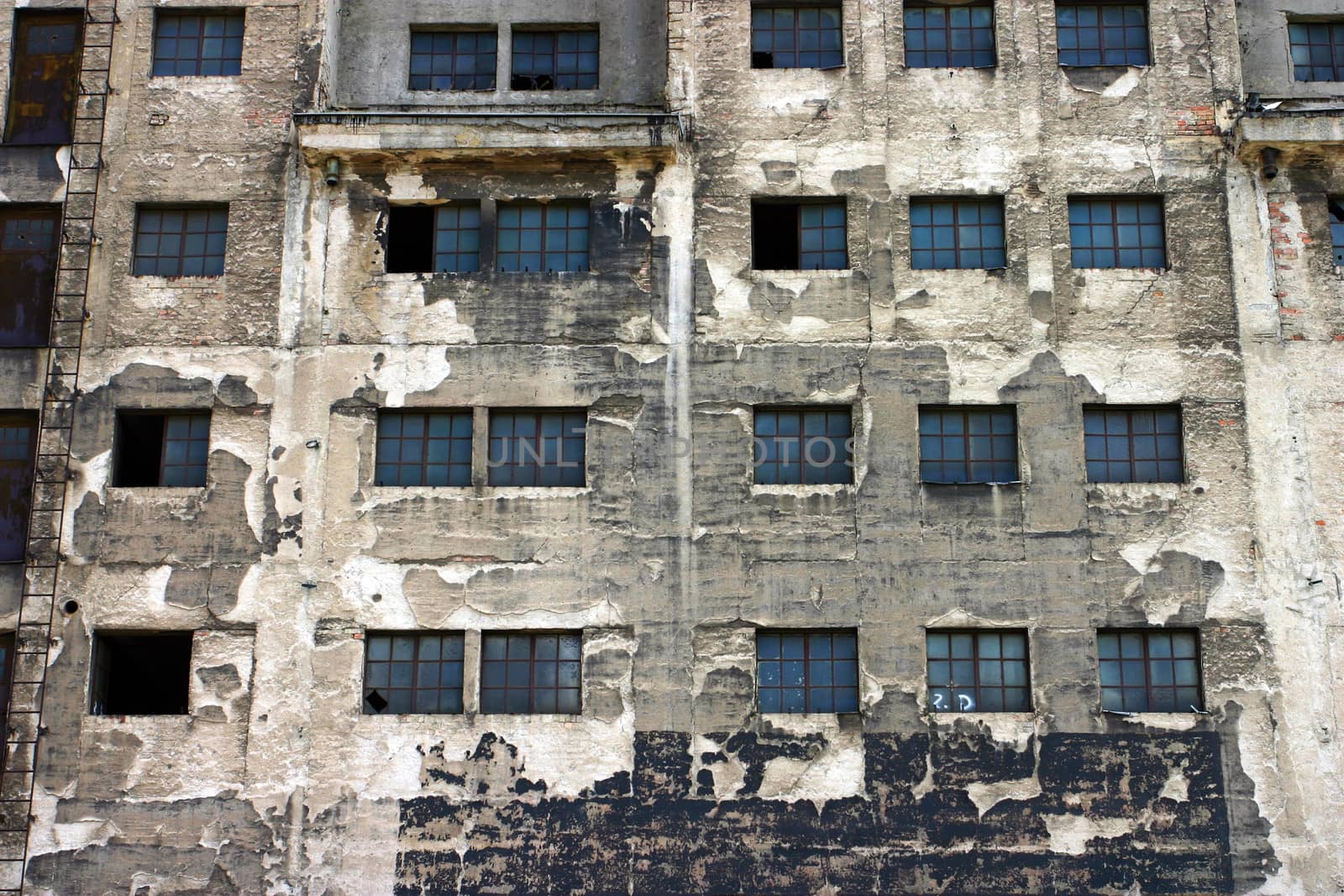 Detail of the facade of an old factory in Dresde, Germany.