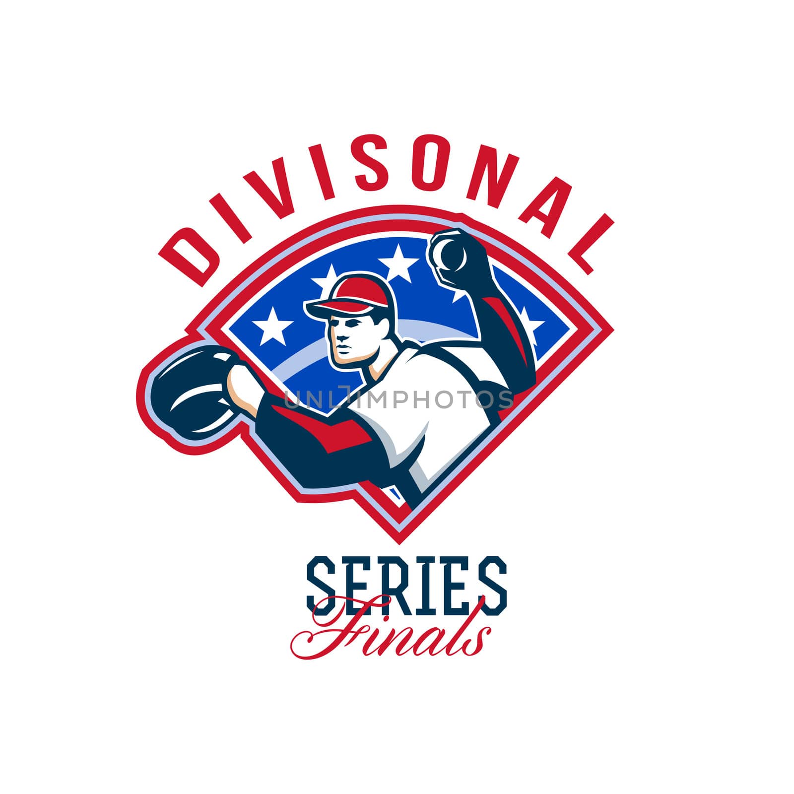 Baseball Divisional Series Finals Retro by patrimonio