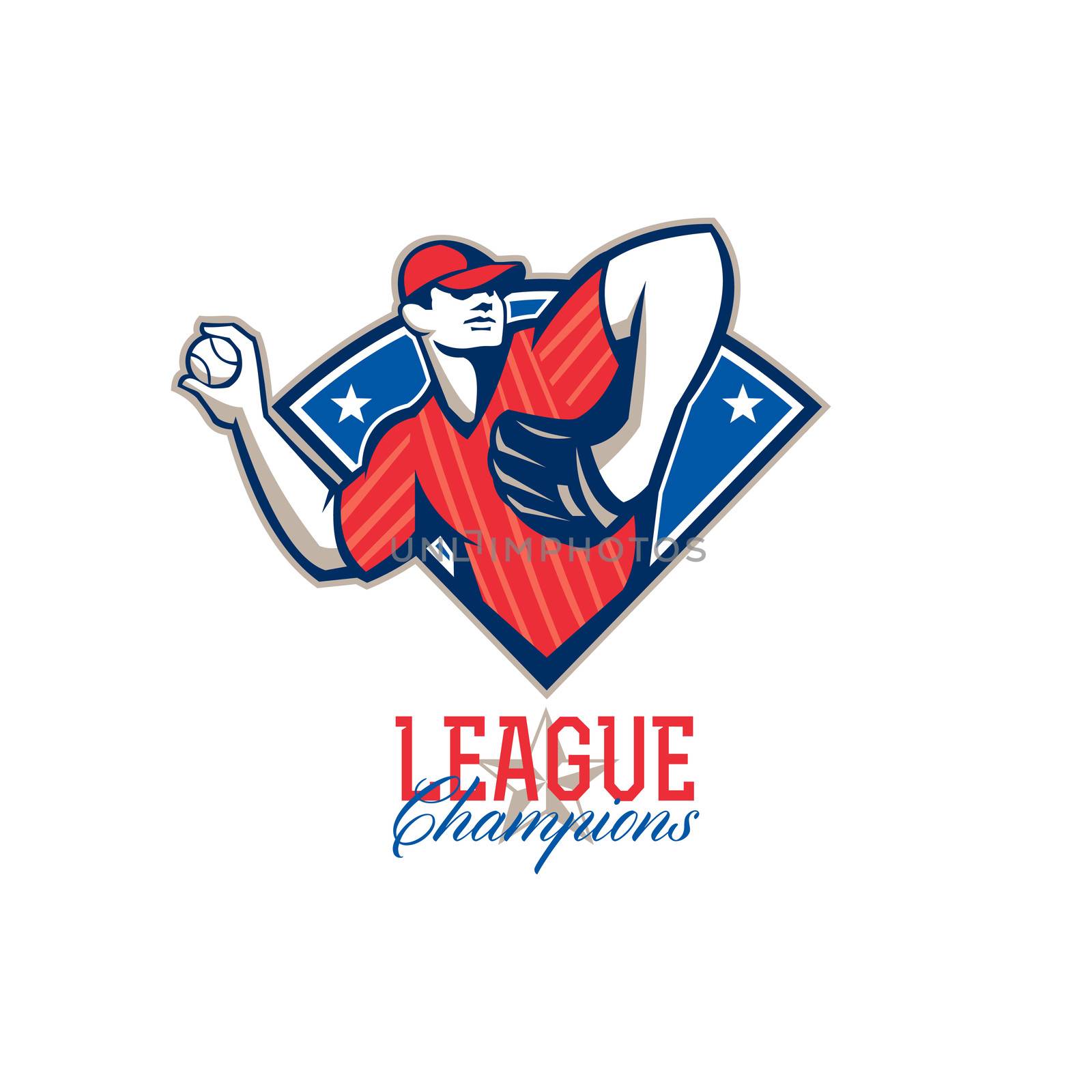 League Champions Baseball Retro by patrimonio