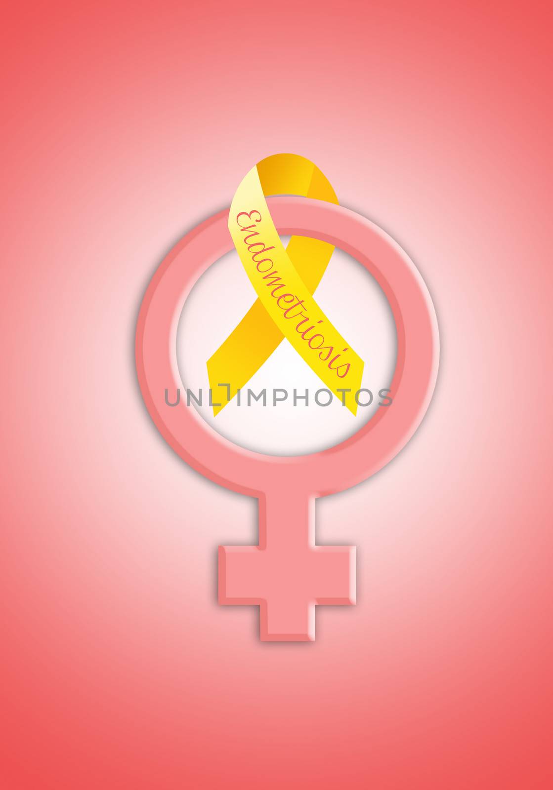 Yellow ribbon for Endometriosis