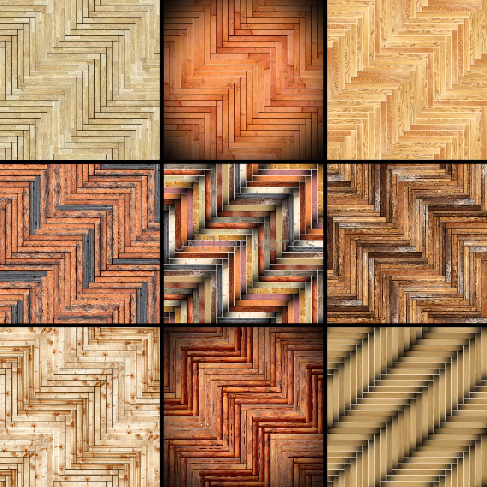 collection of parquet designs by taviphoto