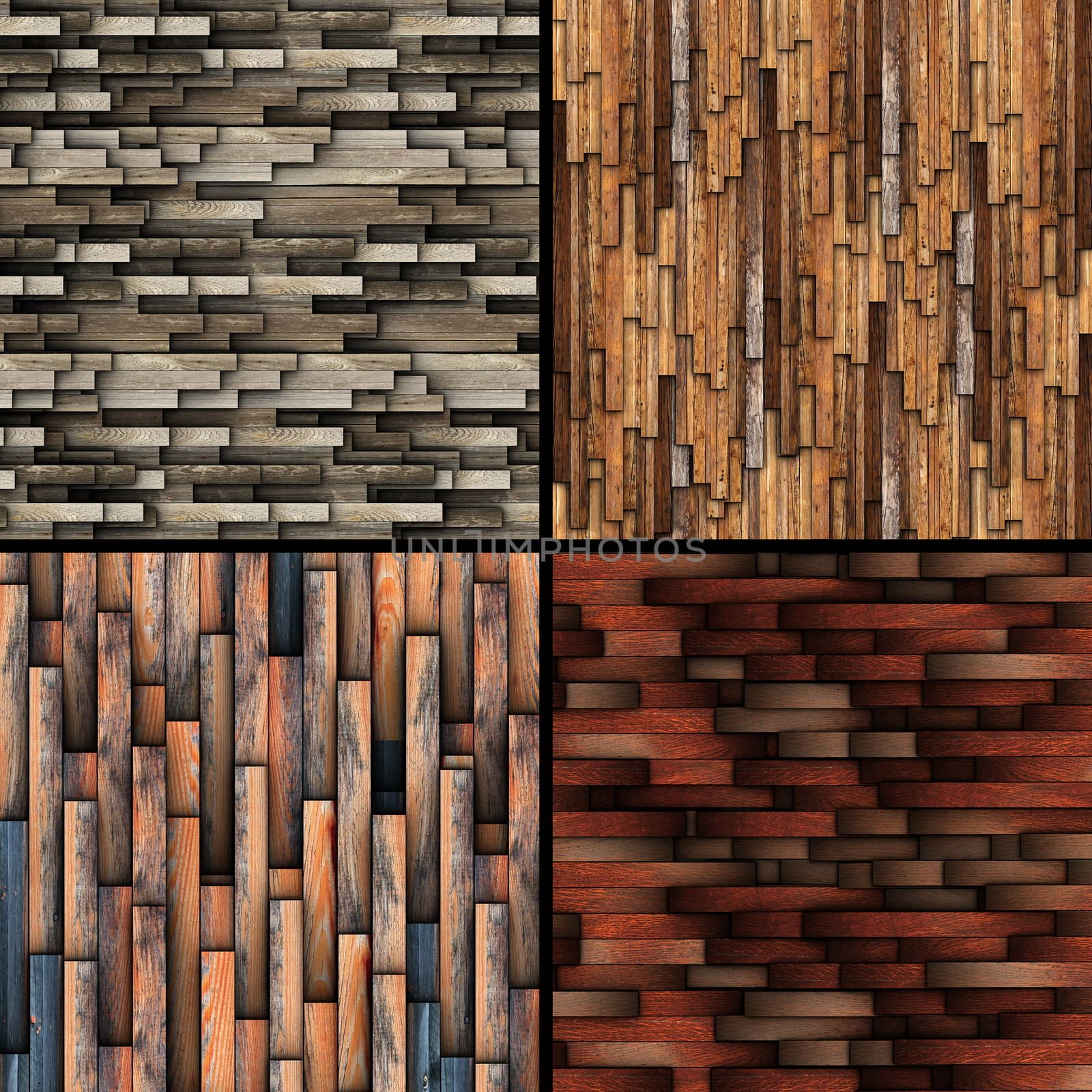 textures of tiled  wooden floor, collection for your interior design