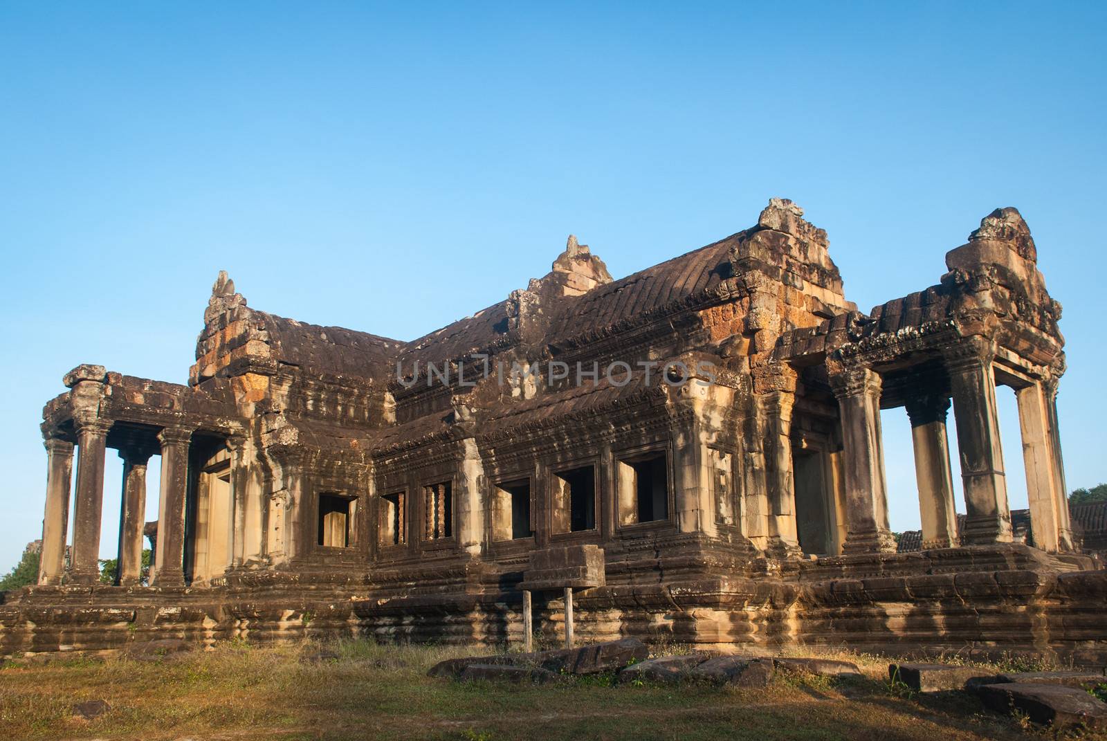 Beautiful sunrise in Angkor Wat temple, Cambodia