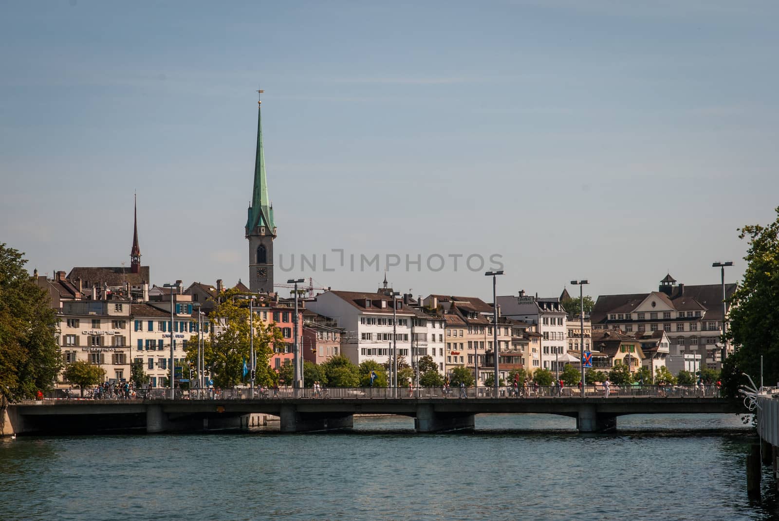 Limmat embankment in Zurich by kotkot