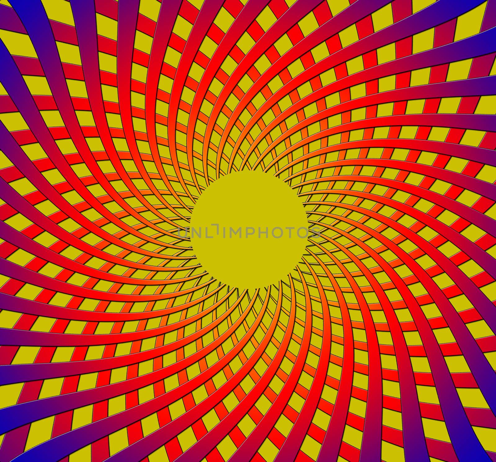 Colorful background of radial rays