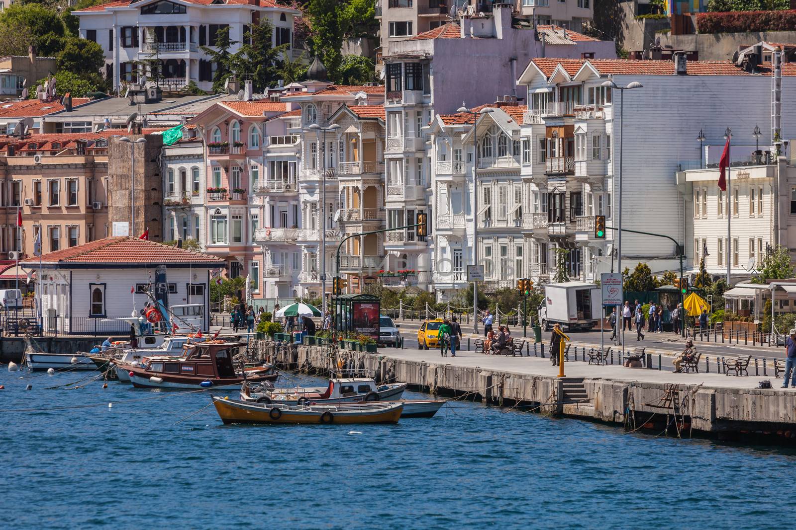 ANKARA, TURKEY ��� APRIL 27: Istanbul coastline on the lead up to Anzac Day.  Turkish people remember allies from Australia and New Zealand who fought at the battle of Galipoli during World War I.  