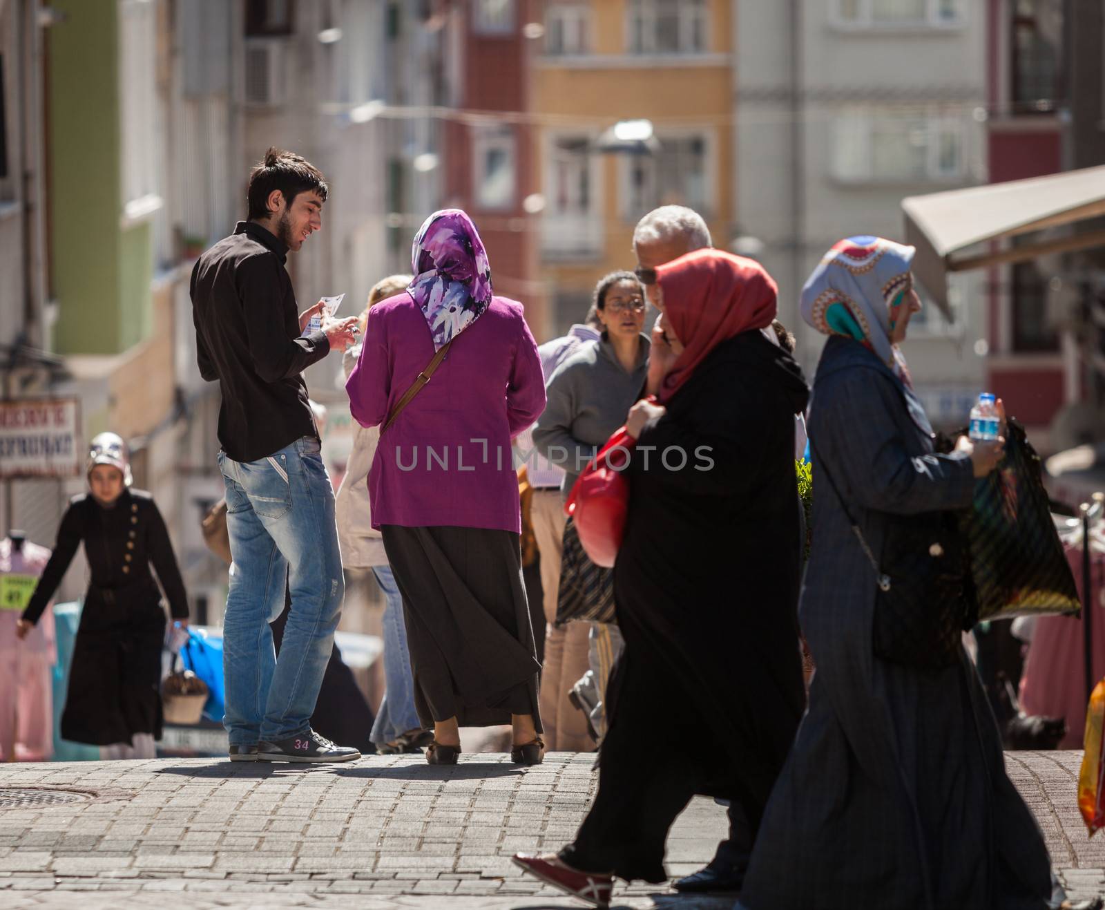 ANKARA, TURKEY ��� APRIL 27: Musim neighborhood of Istanbul prior to Anzac Day.  Turkish people remember allies from Australia and New Zealand who fought at the battle of Galipoli during World War I.  