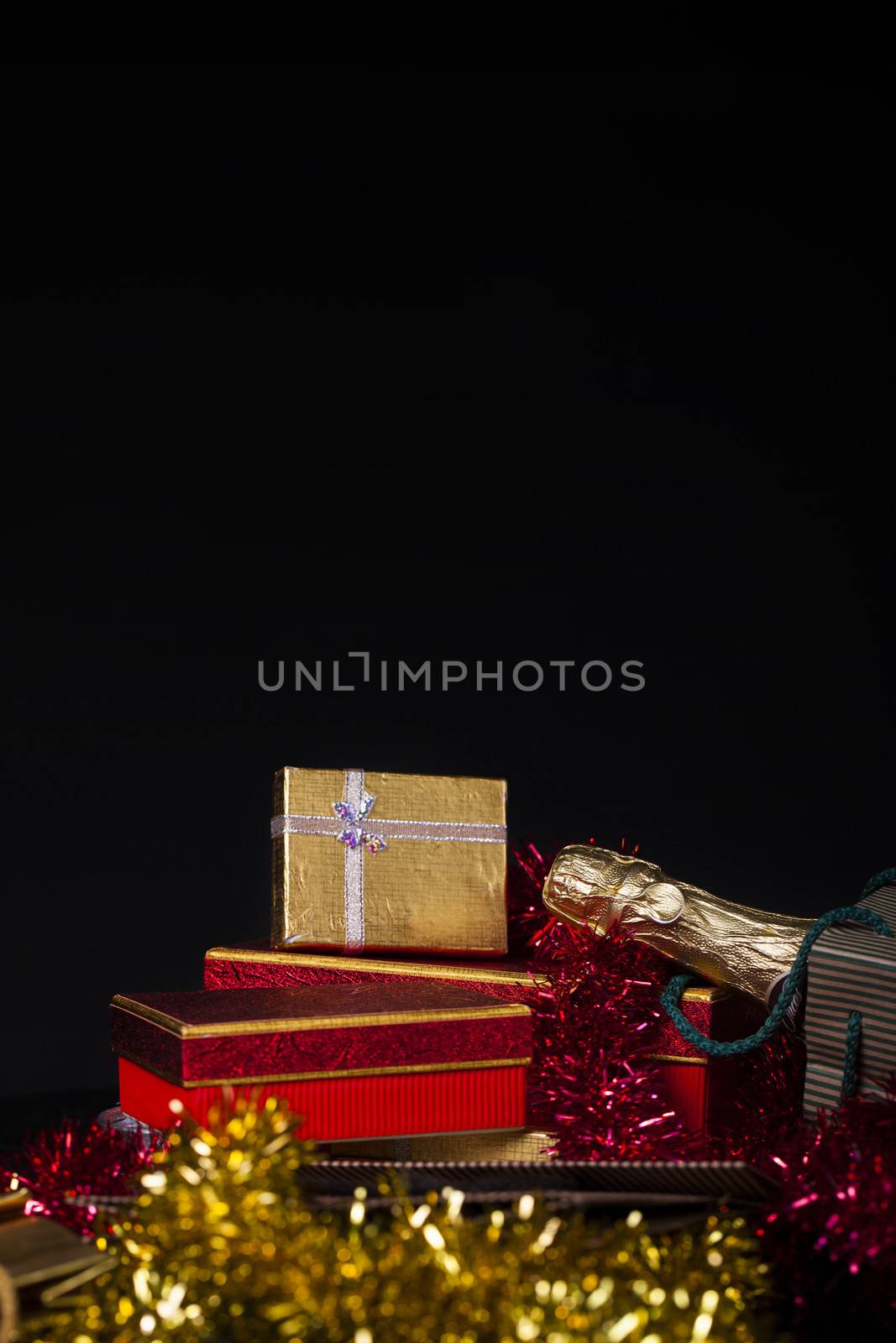 Gift Box and Champagne by okanakdeniz