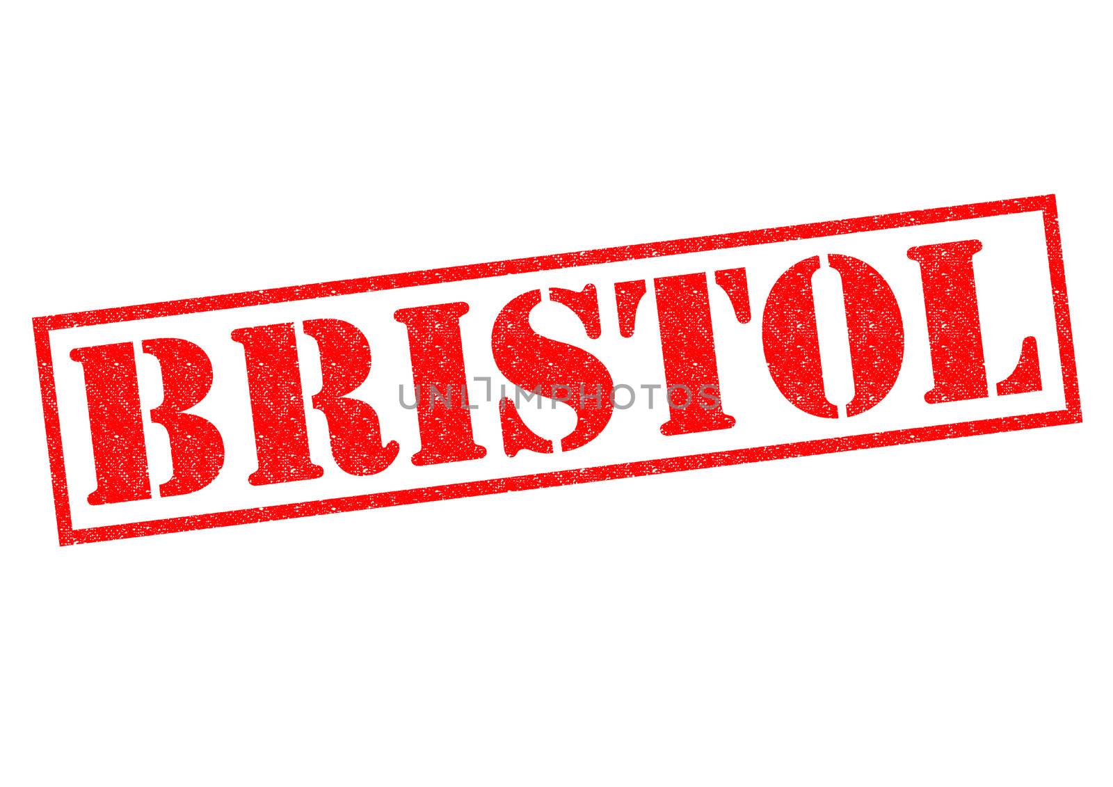 BRISTOL red rubber stamp on a white background.