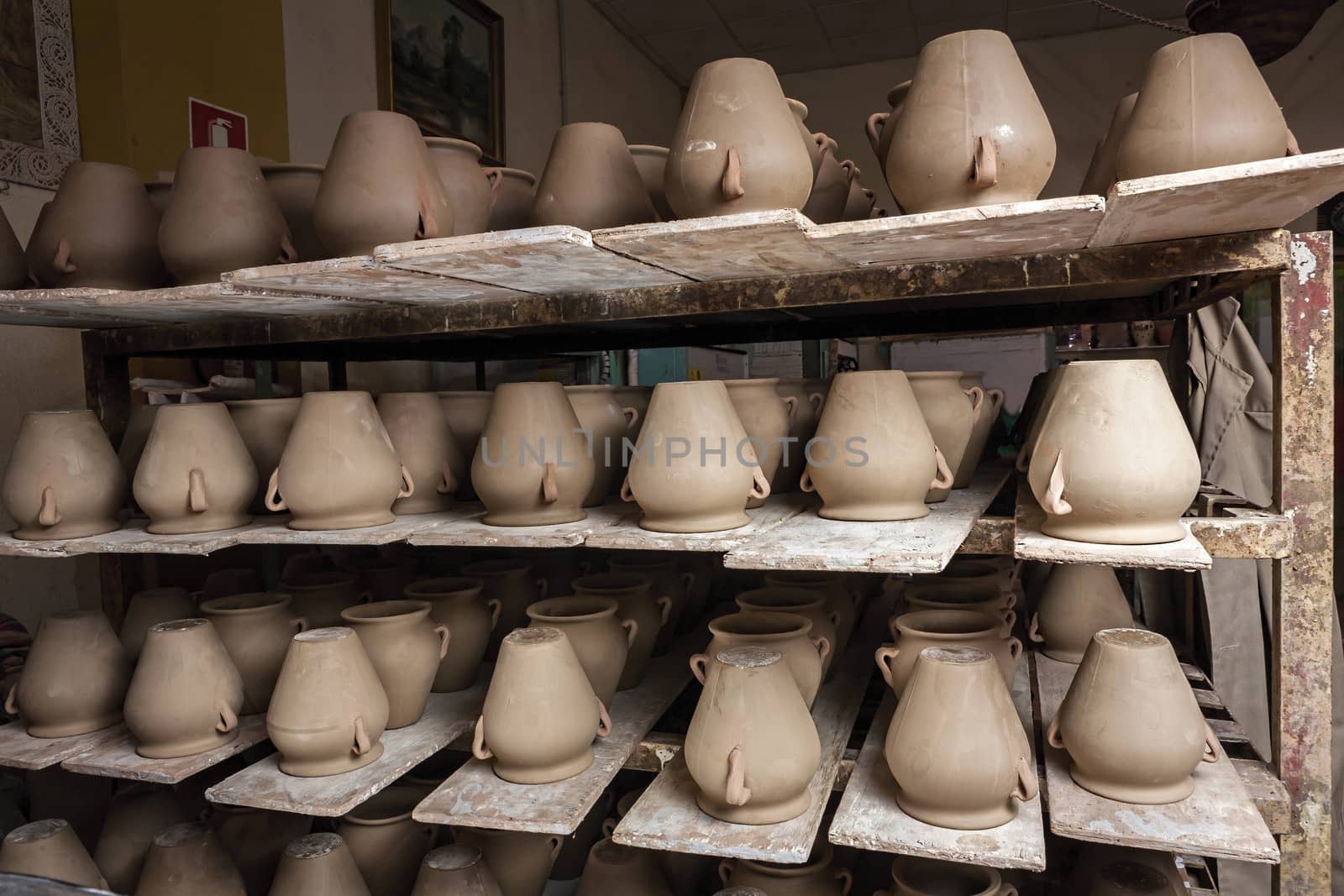 clay pottery ceramics typical of Bailen, Jaen province, Andalucia, Spain