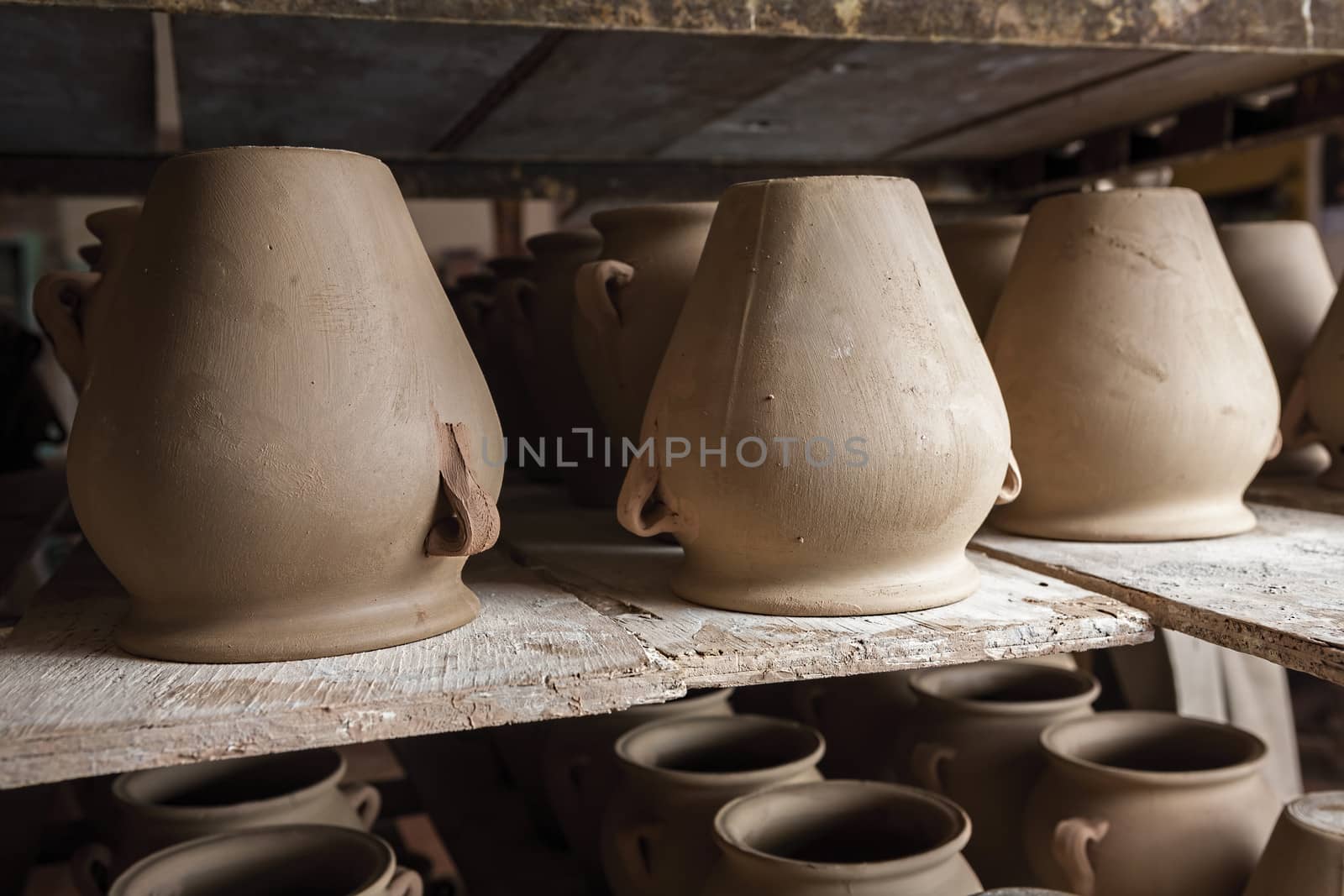 clay pottery ceramics typical of Bailen, Jaen province, Andalucia, Spain by digicomphoto