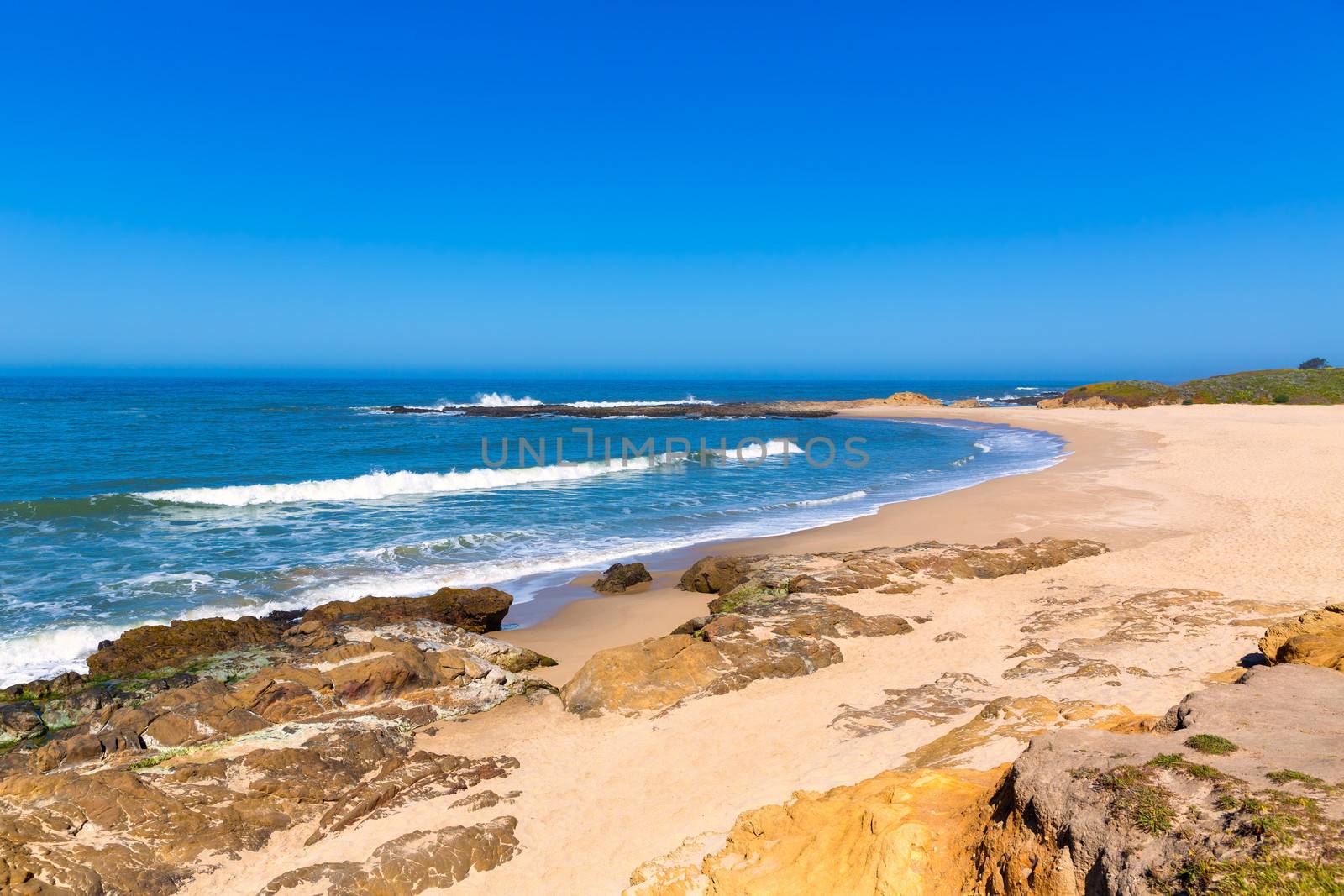 California Bean Hollow State beach in Cabrillo Highway on State Route 1 San Mateo