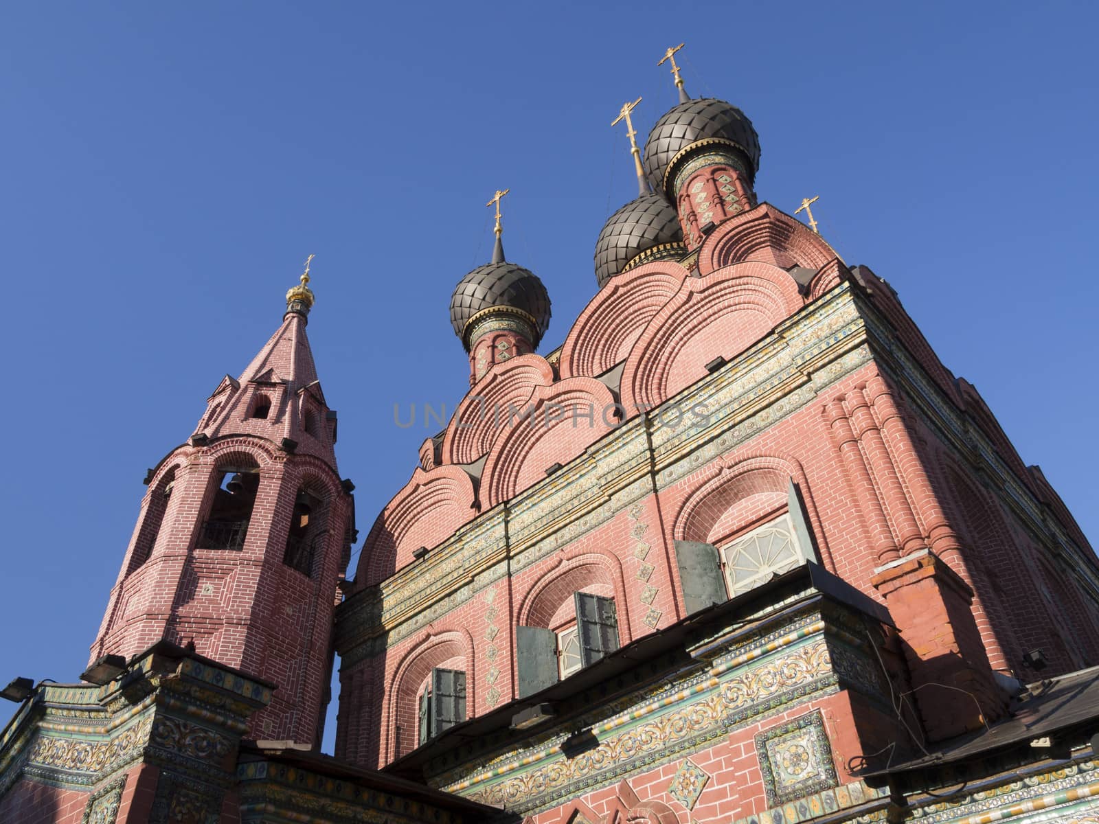 The Church of the Epiphany is one of the famous architectural and painting monuments of the 17th century in Yaroslavl 