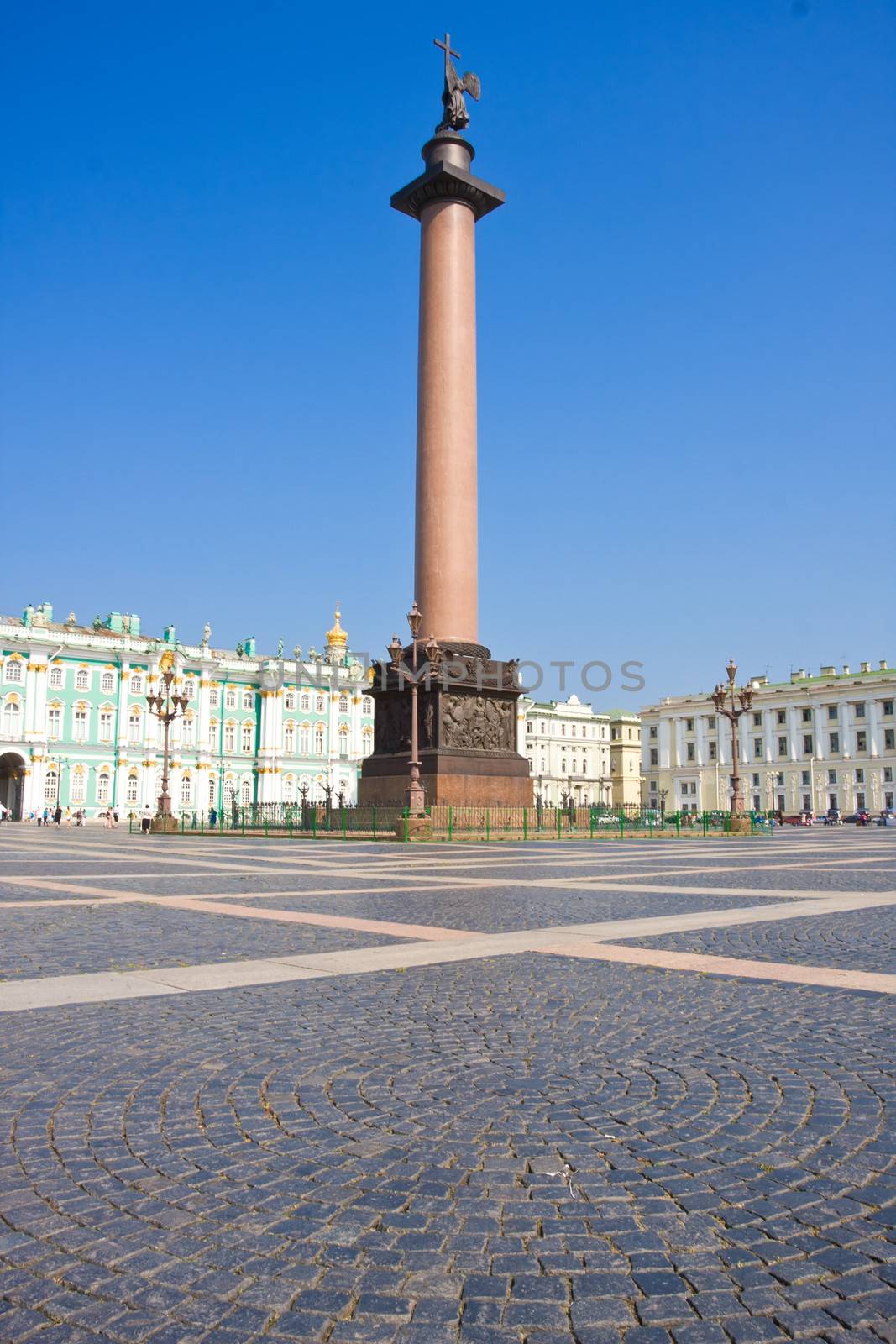 Alexander Column on Palace Square,  Saint Petersburg, Russia